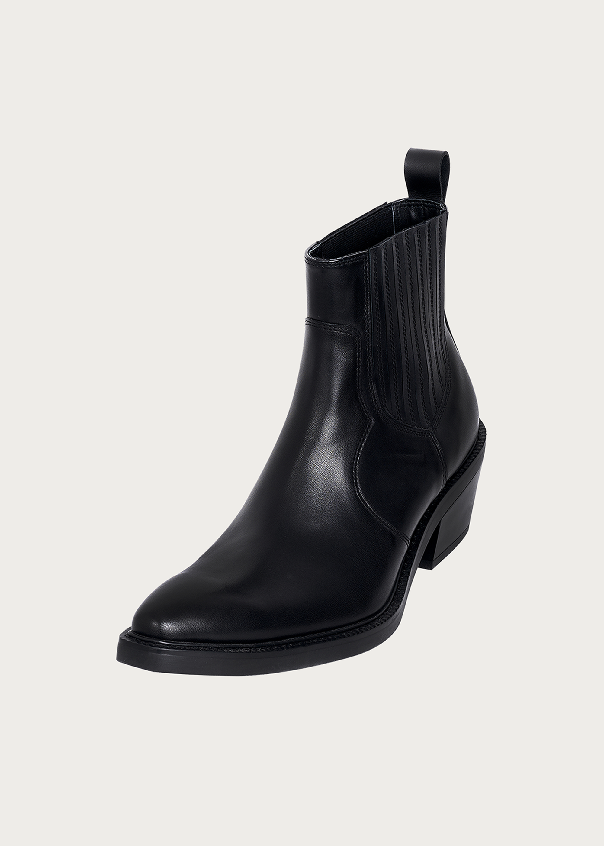 Chelsea boots Calfskin Pointed-toe Obsidian black – TERRAINCOGNITA