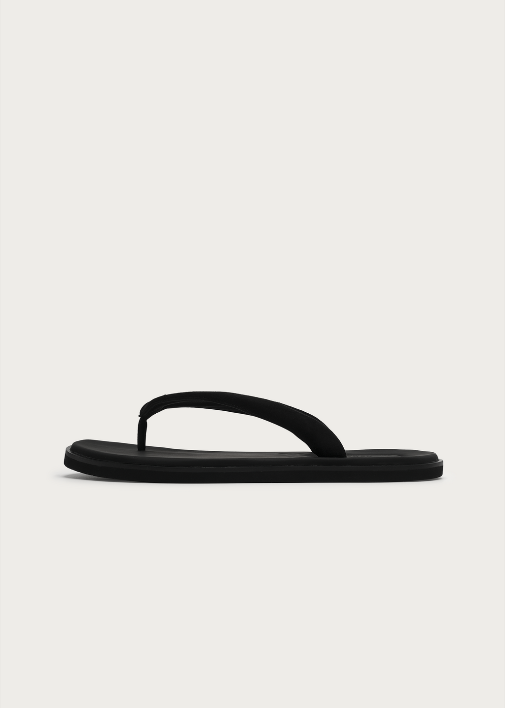 TerraHome Suede Flip-Flops Black