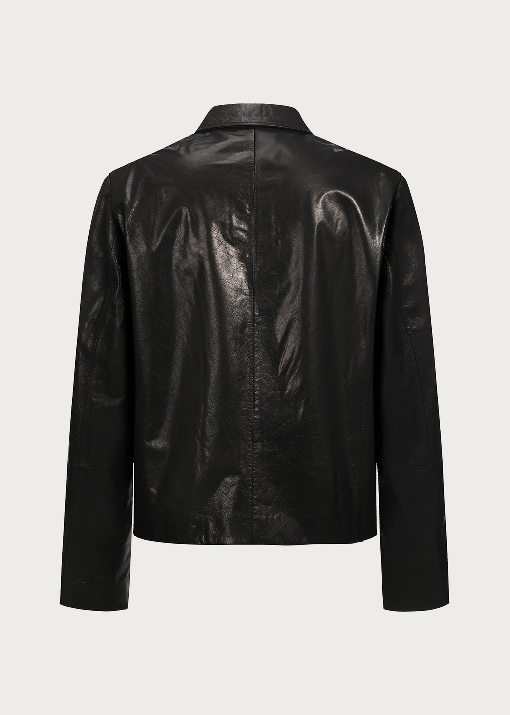 Vegetable-Tanned Leather Zipper Jacket