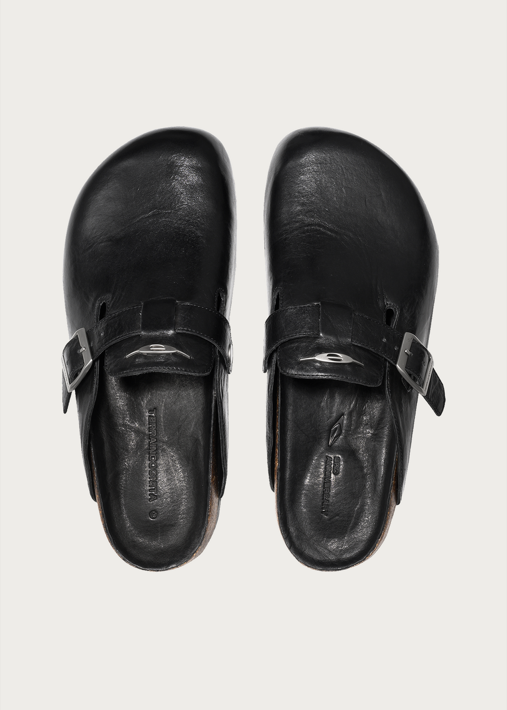 Horsehide Clogs Black
