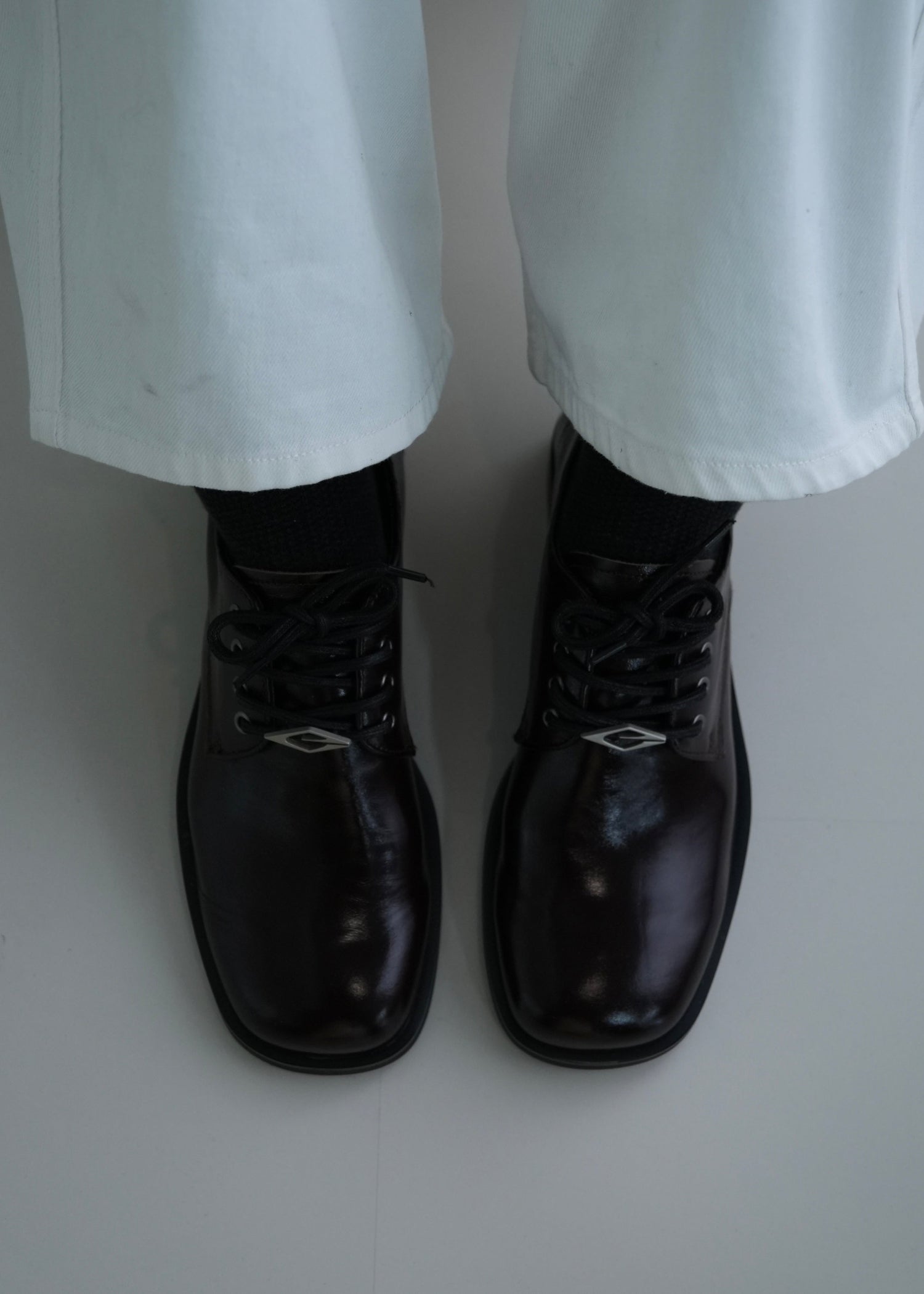 Leather Derby shoes Chocolate brown