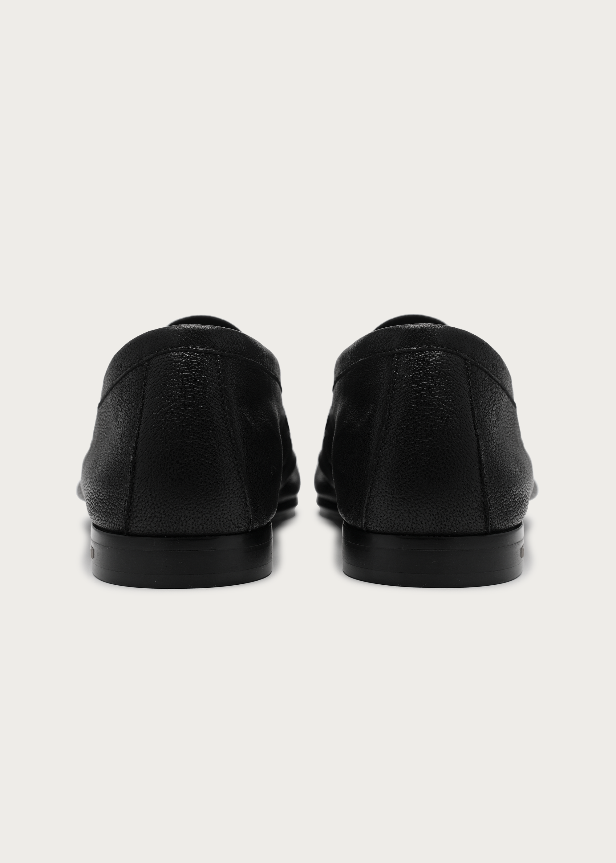 Dune Camel Leather Loafers Black