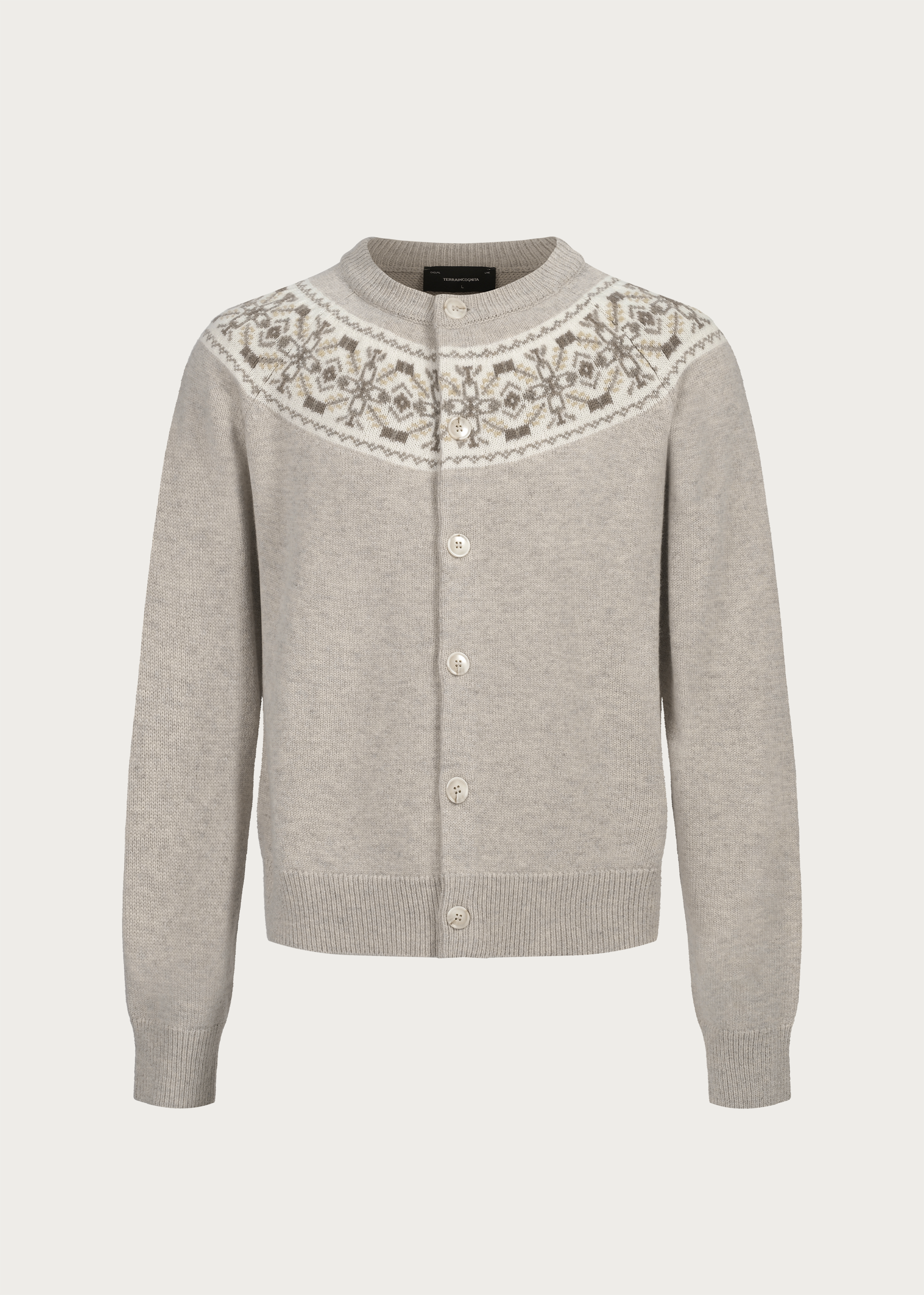 Fair Isle Jacquard Wool-Blend Cardigan