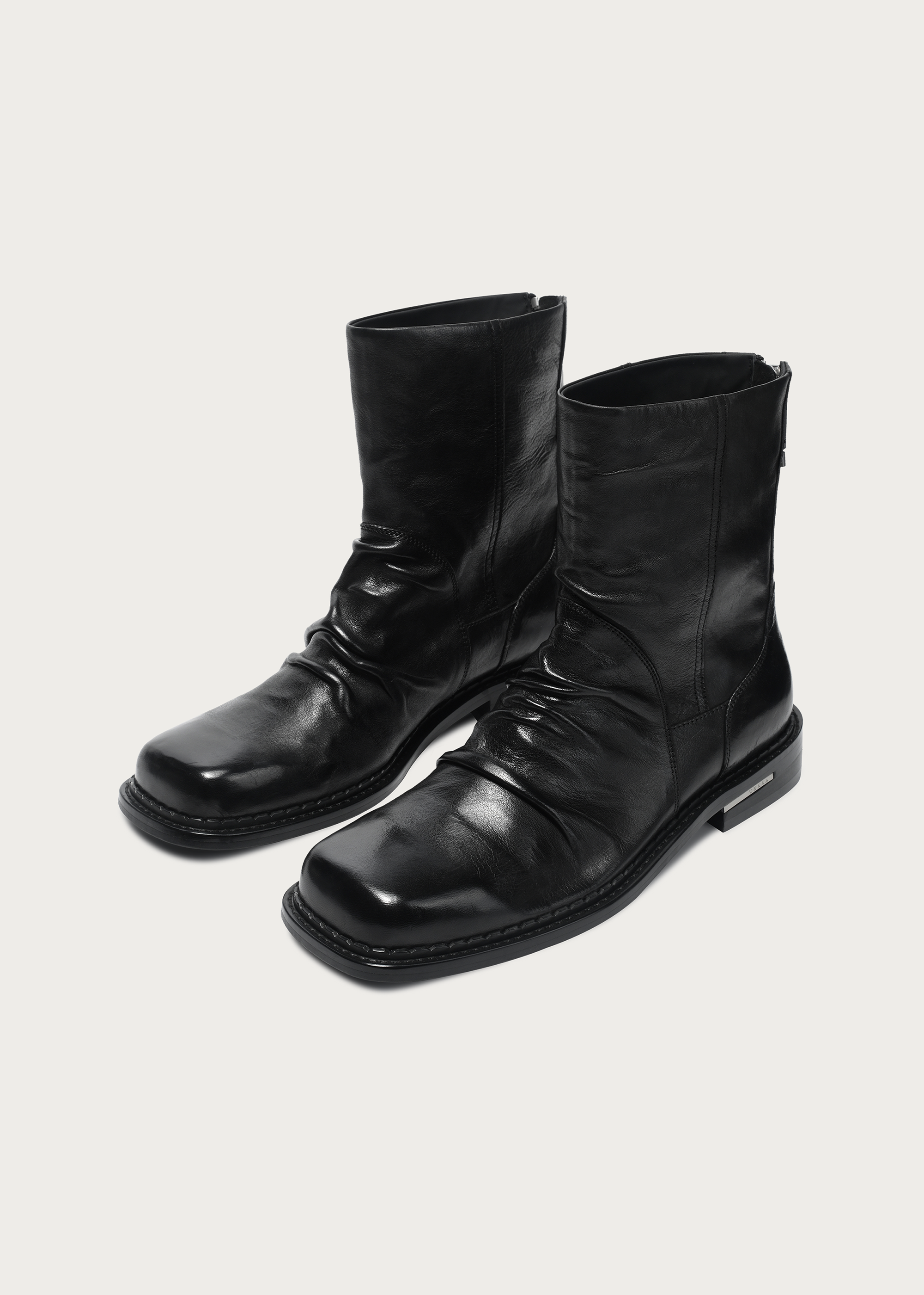 PX085 ankle boots heel detail