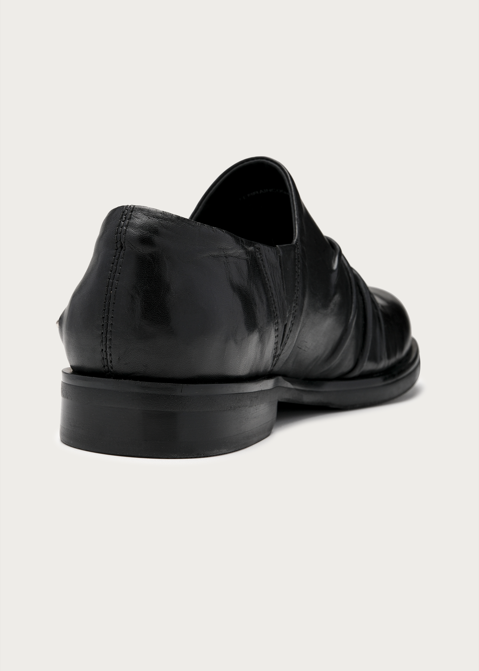 Horsehide Leather Slip-on Derby Shoes