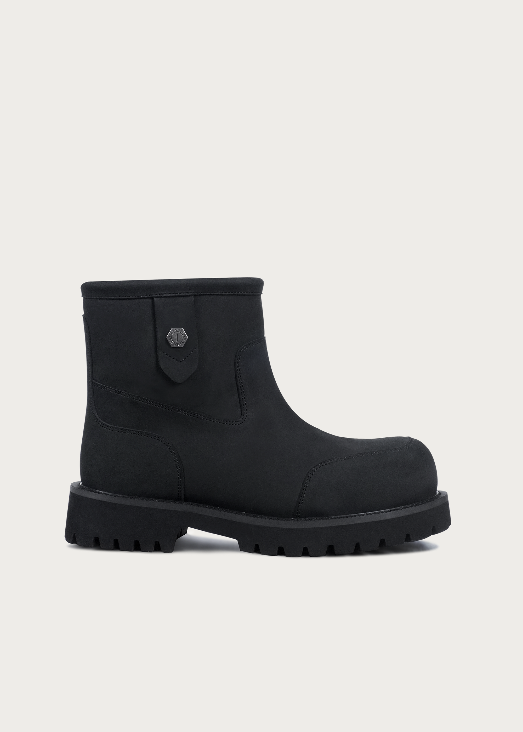 Snow boots Fleece Mid-top Matte black