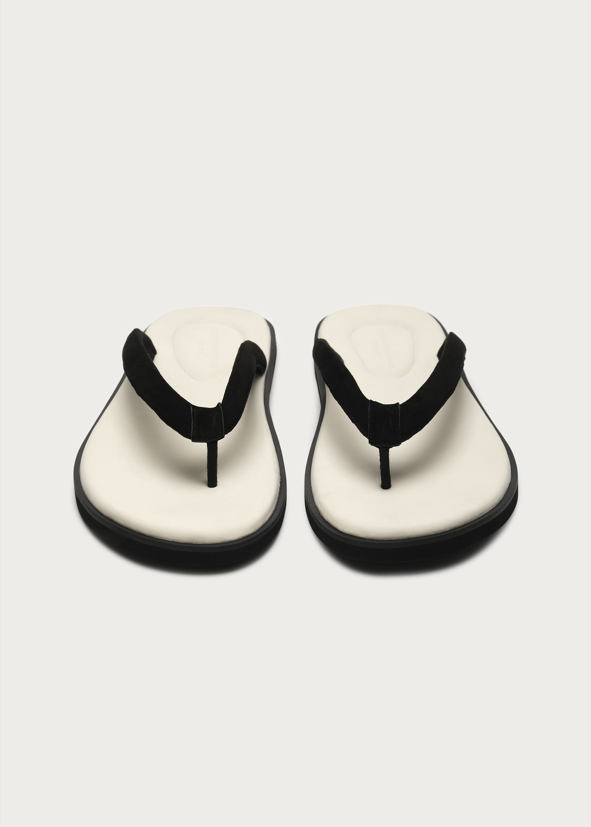 TerraHome Suede Flip-Flops White
