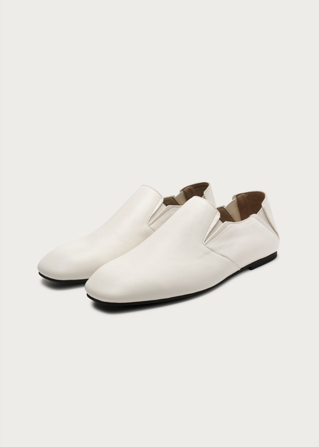Nomad Slip-On Leather Loafers White