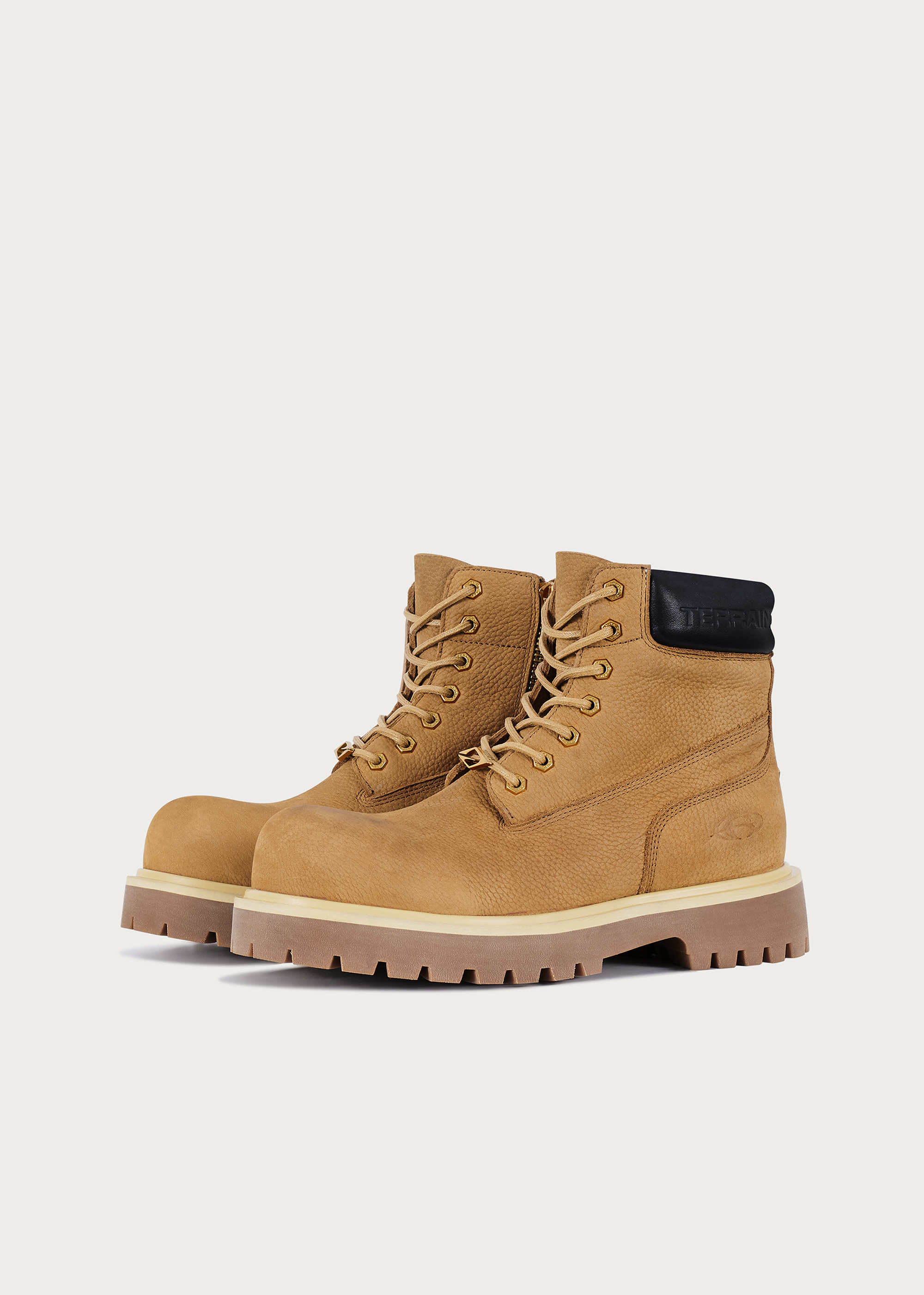 Workwear Cowhide boots Khaki