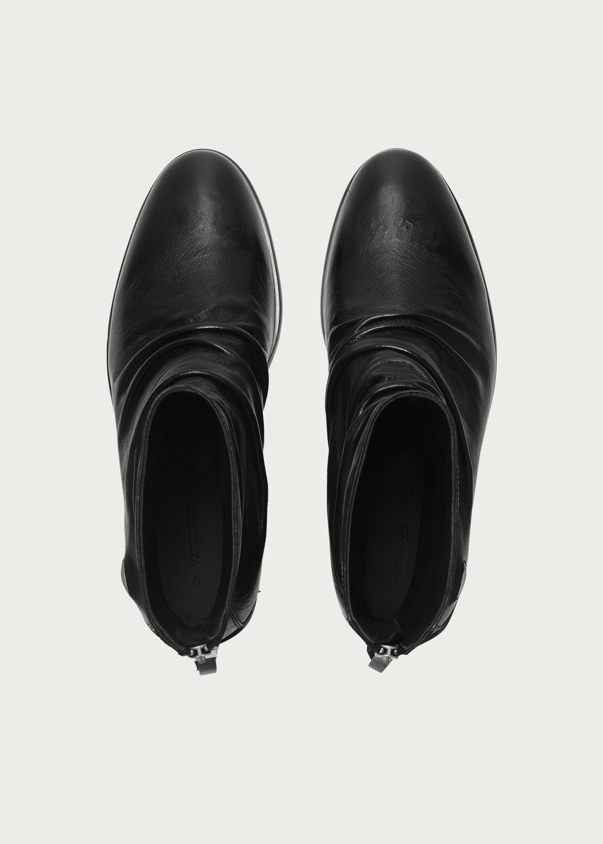 Wrinkle Full-Grain Horsehide Ankle boots