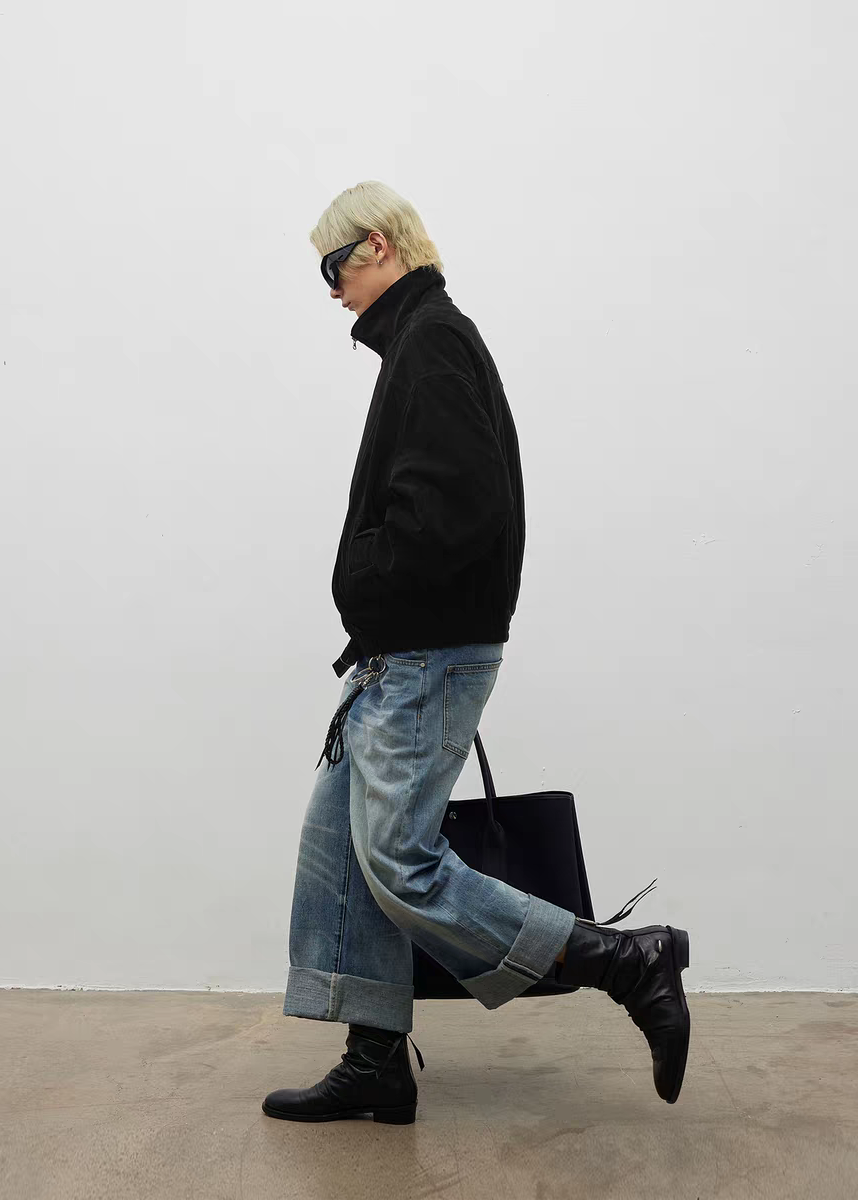 Chelsea boots Ruched Washed-horsehide