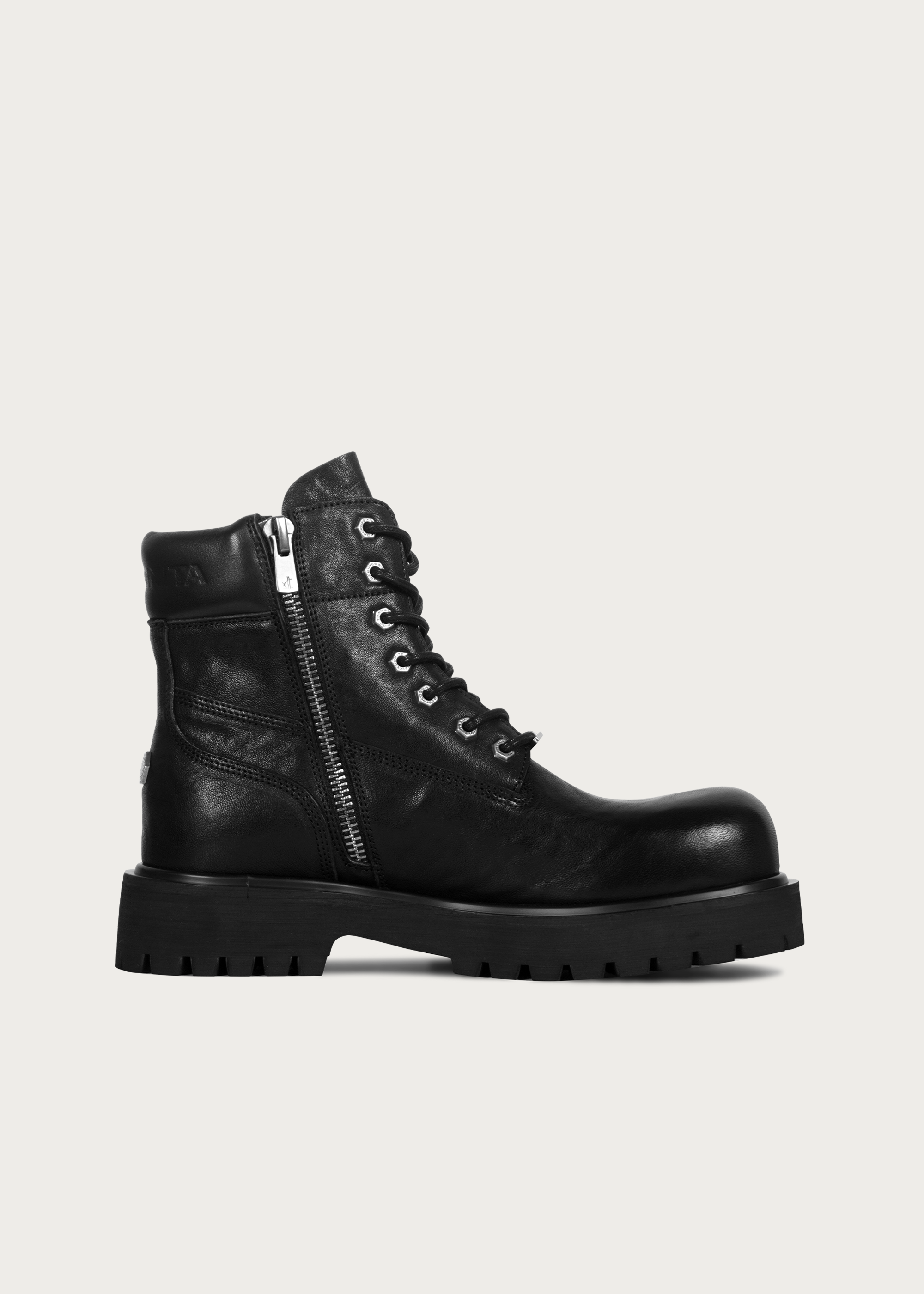 Workwear horsehide boots Black