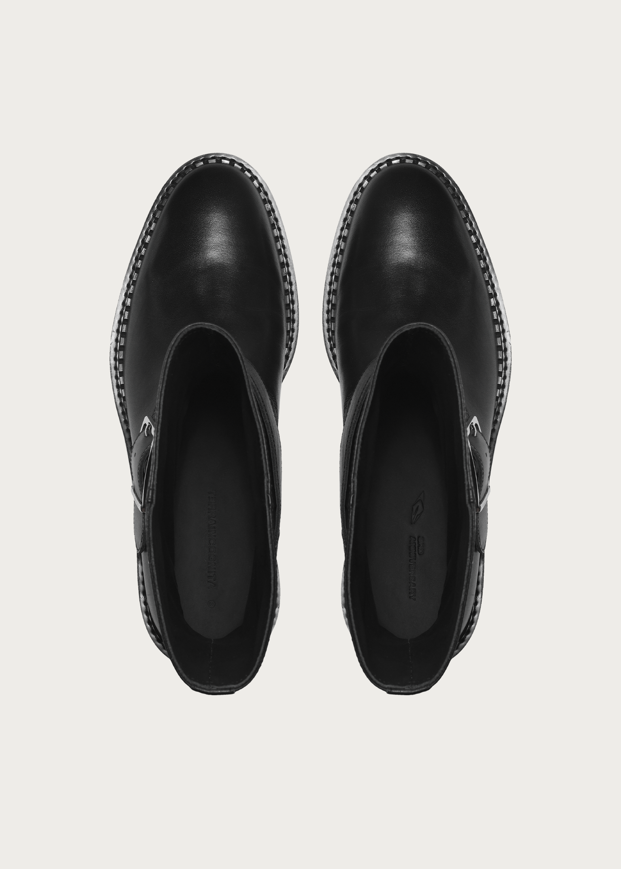 Ankle boots Wood-grain heel Black