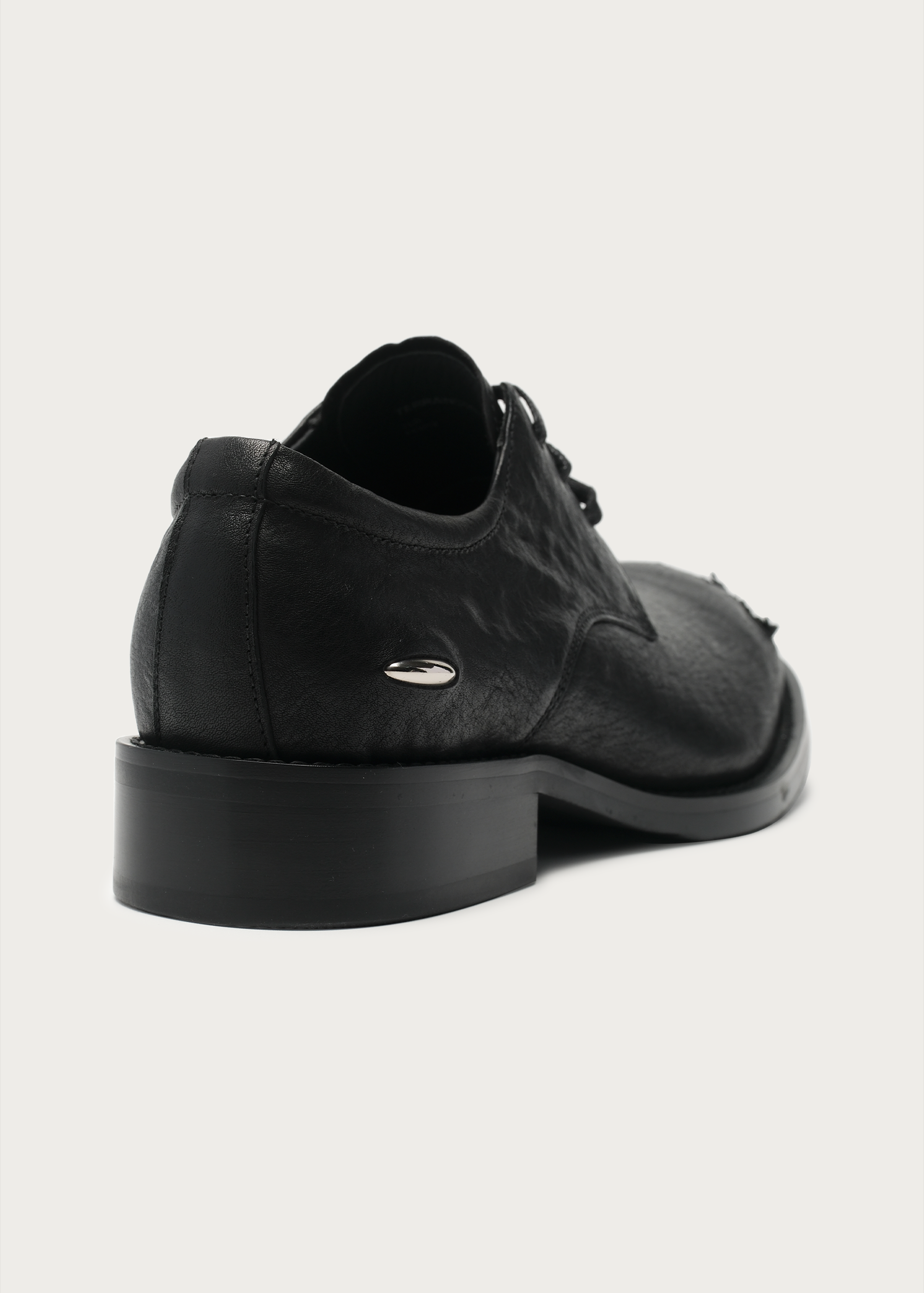 Arc Metal-Toe Derby Shoes Black