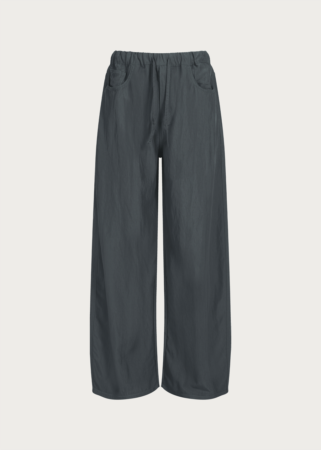Drapey Drawstring Casual Trousers
