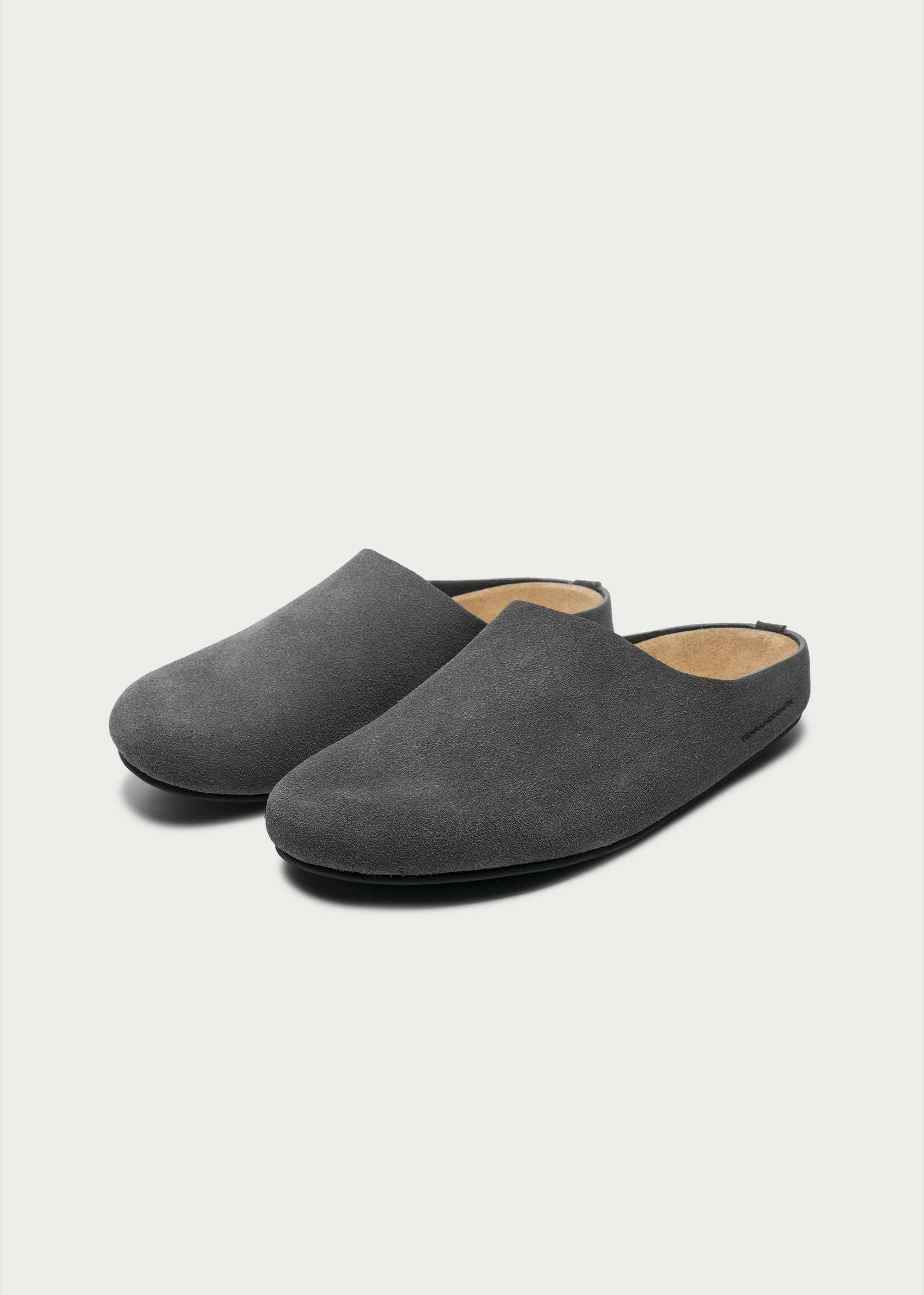 Suede Clogs "Cloud-Feel" Smog Gray