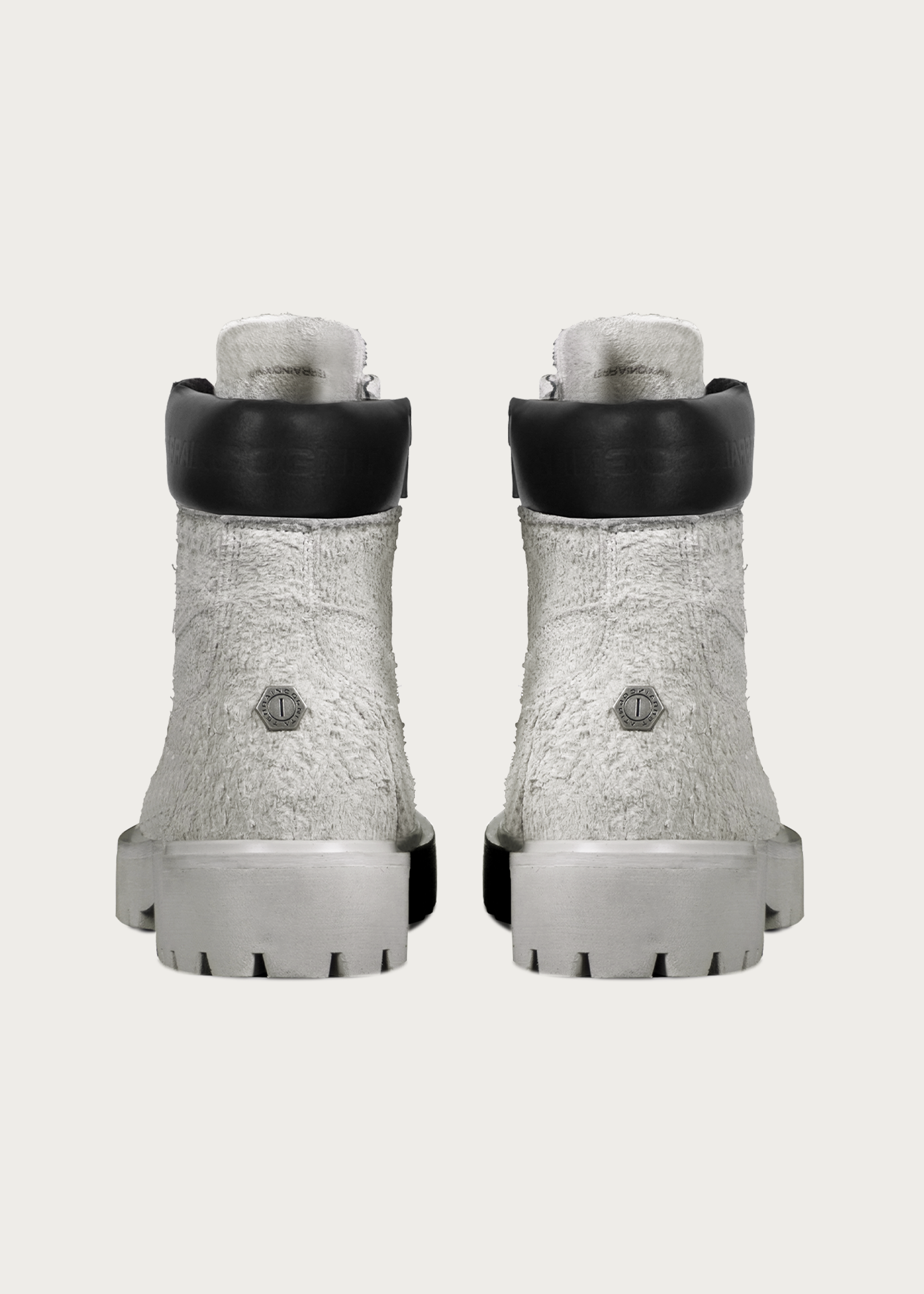 Workwear Suede leather boots Cloud gray
