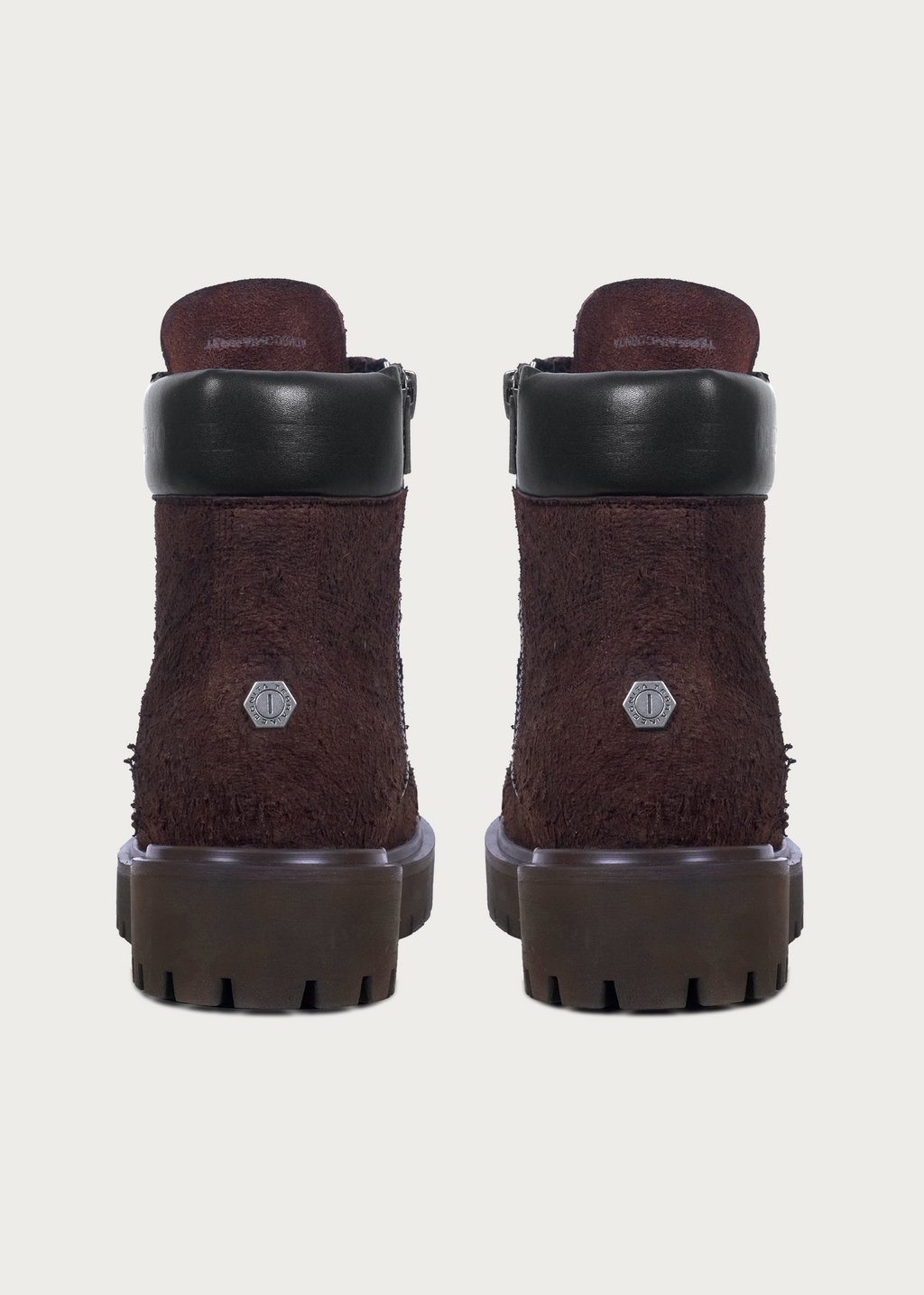 Suede Workwear Boots Brownish Red