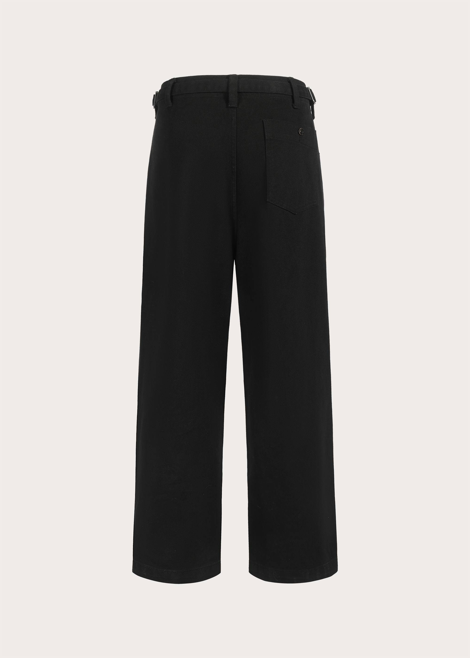 Loose-fitting jeans with an adjustable waistband Black