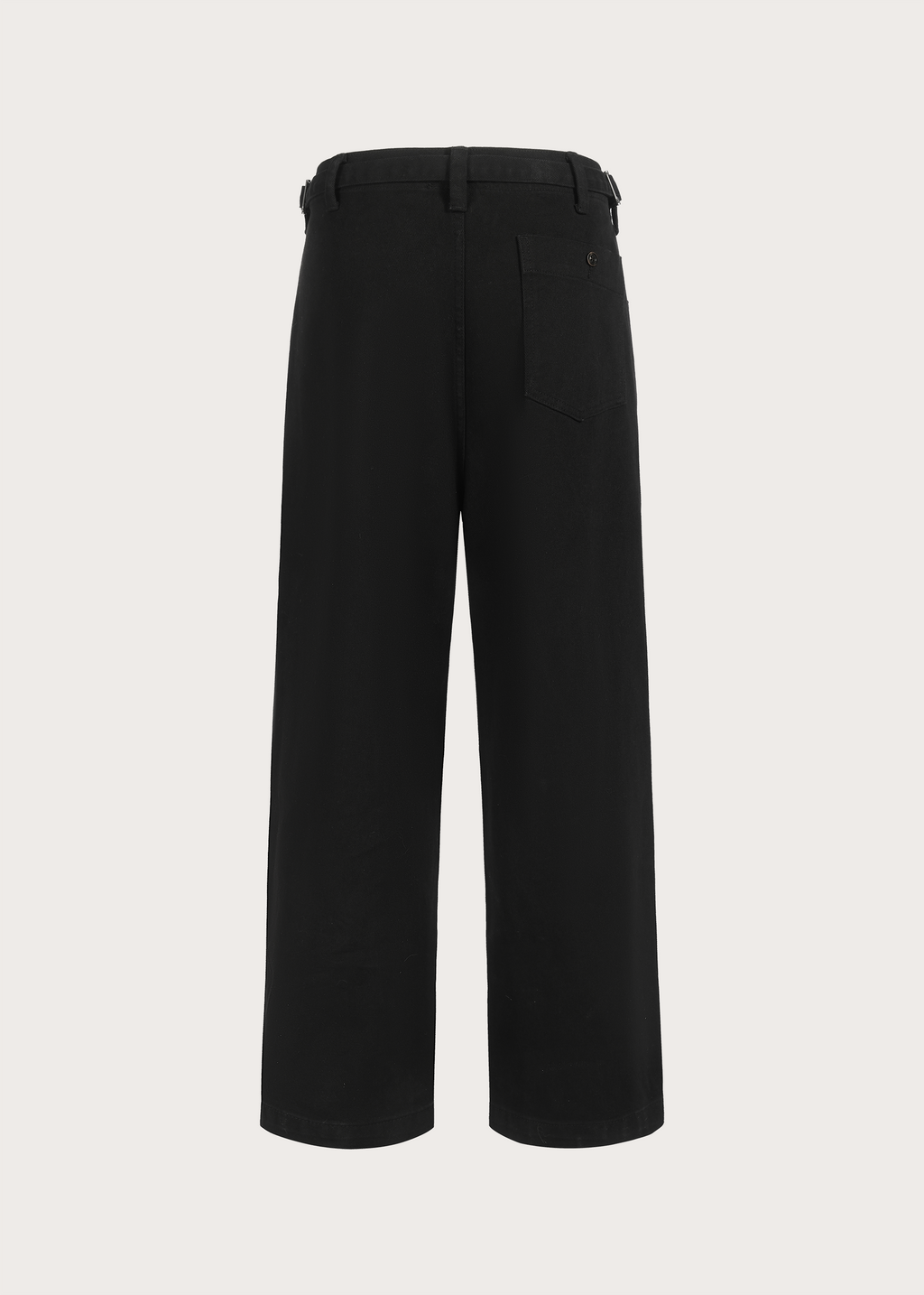 Loose-Fit Adjustable-Waistband Jeans Black