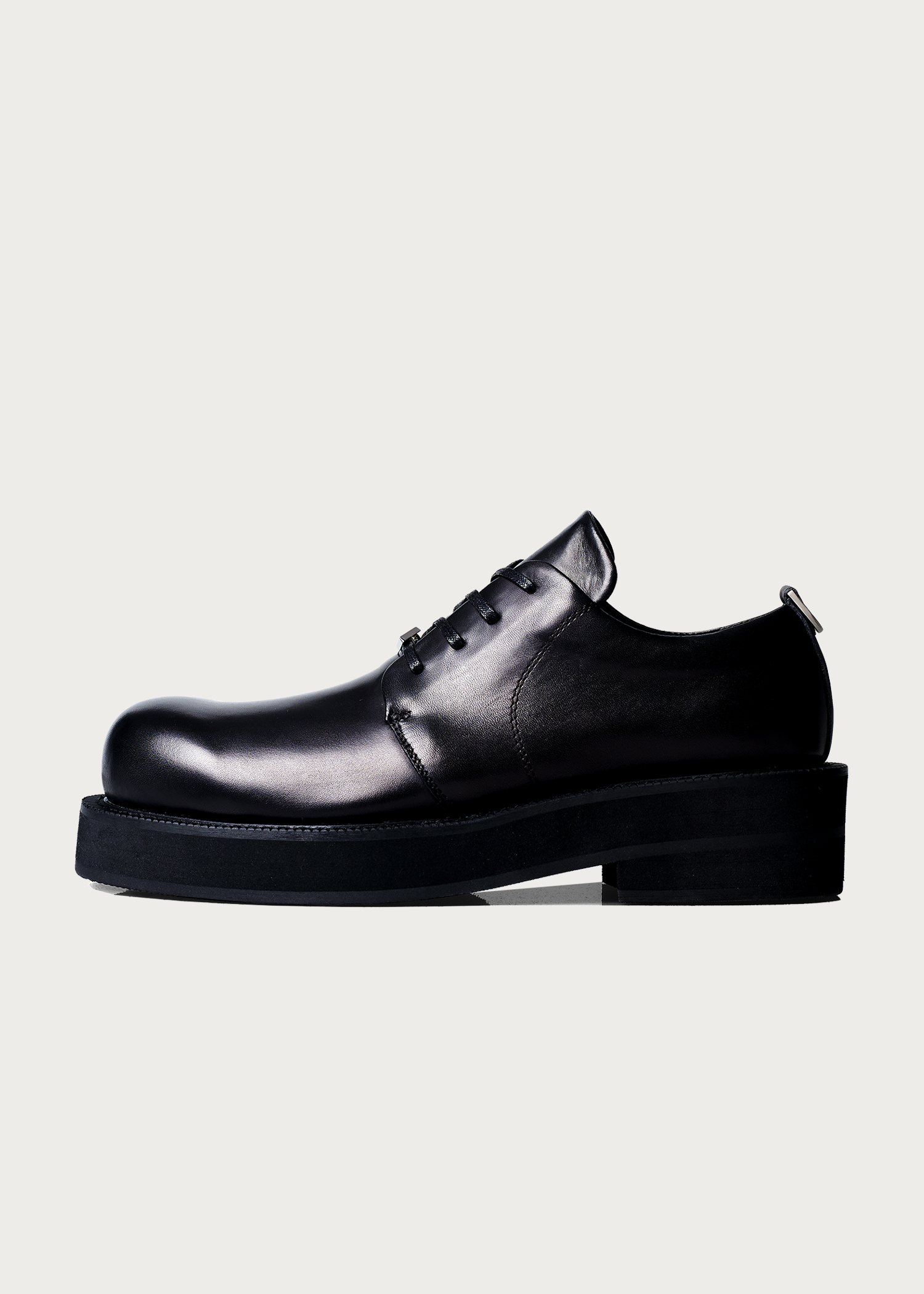 Derby shoes thick-soled Black