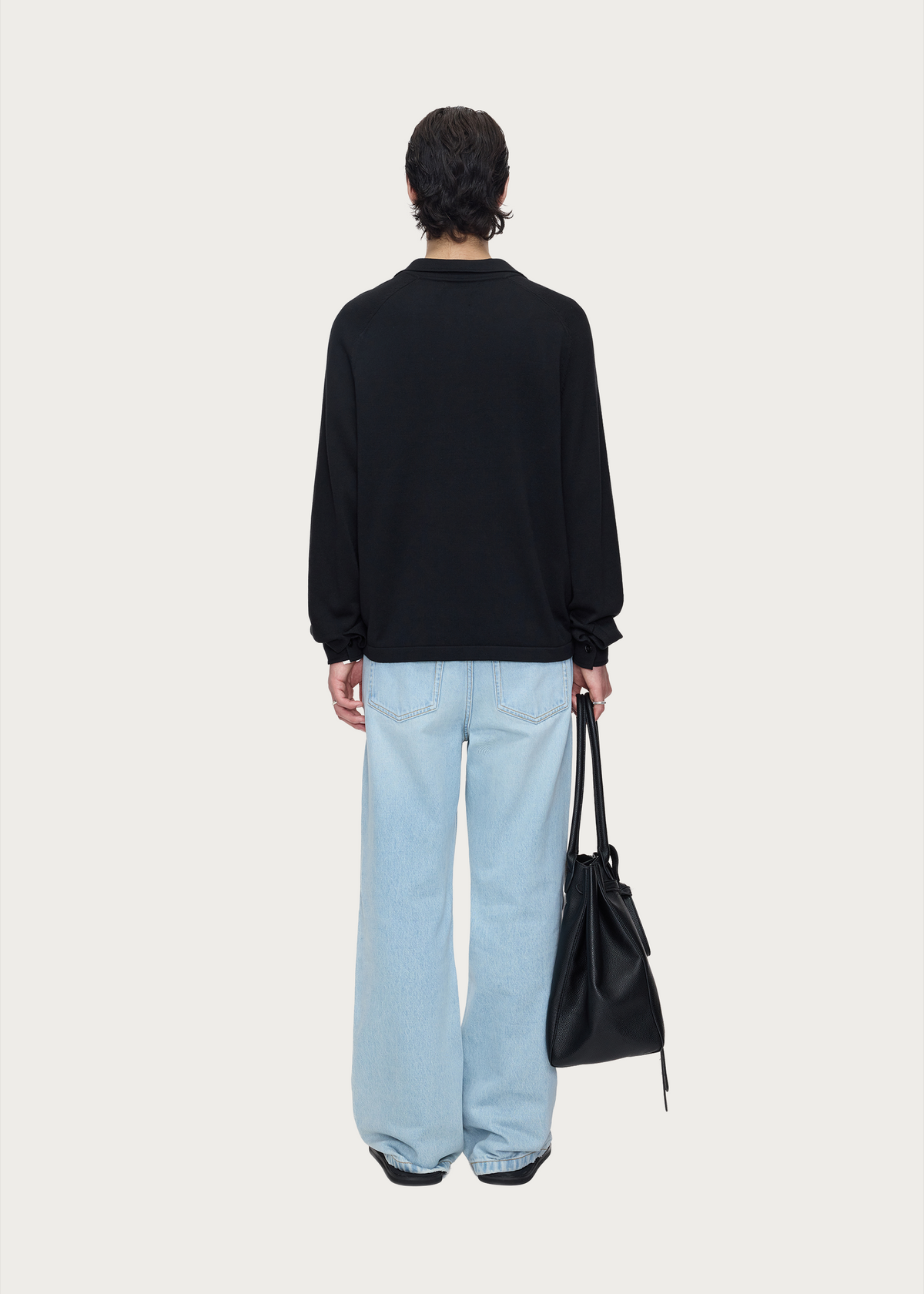 Modal-Blend Polo Cardigan