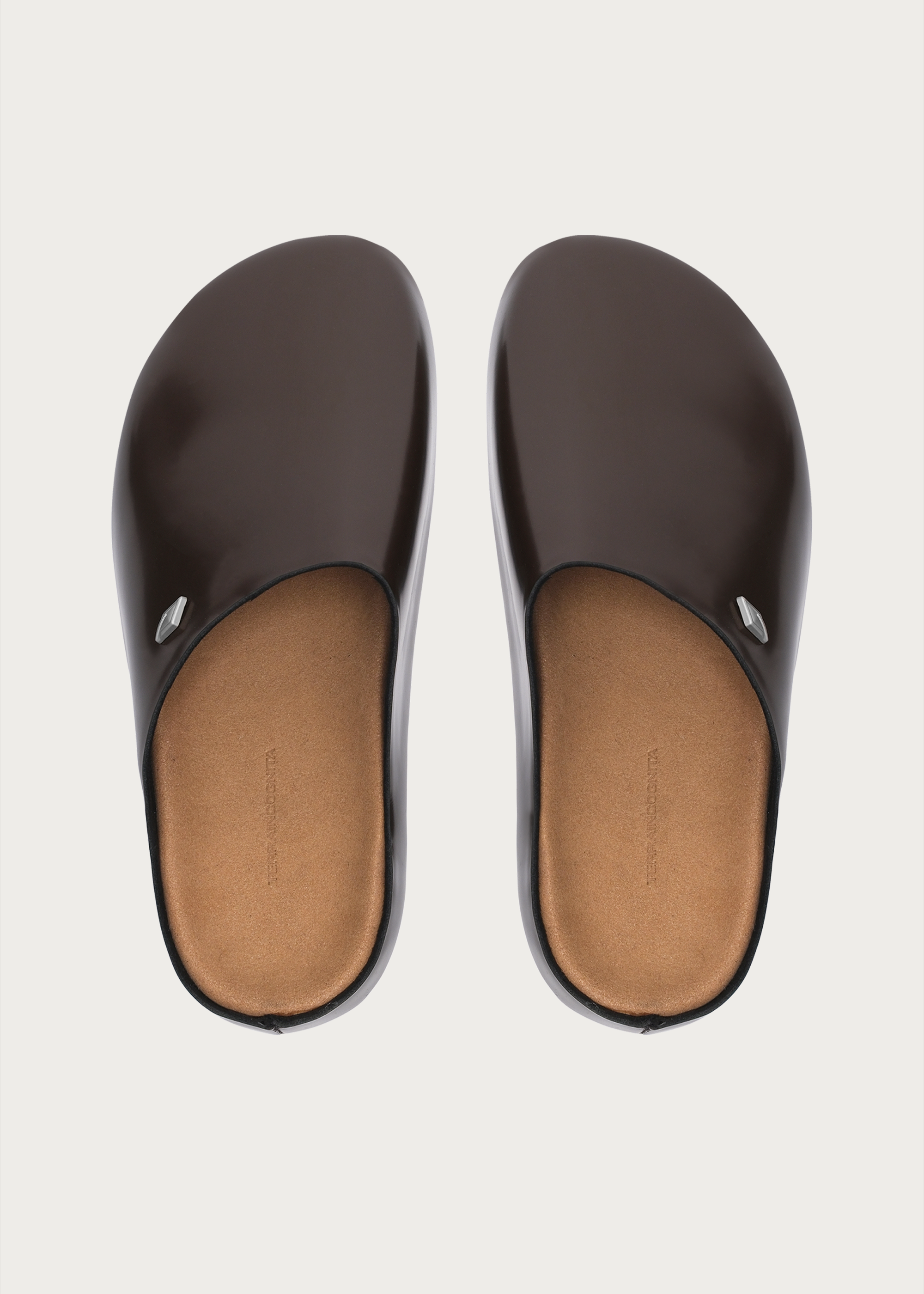 Clogs"Star emblem3.0"Glossy-brown