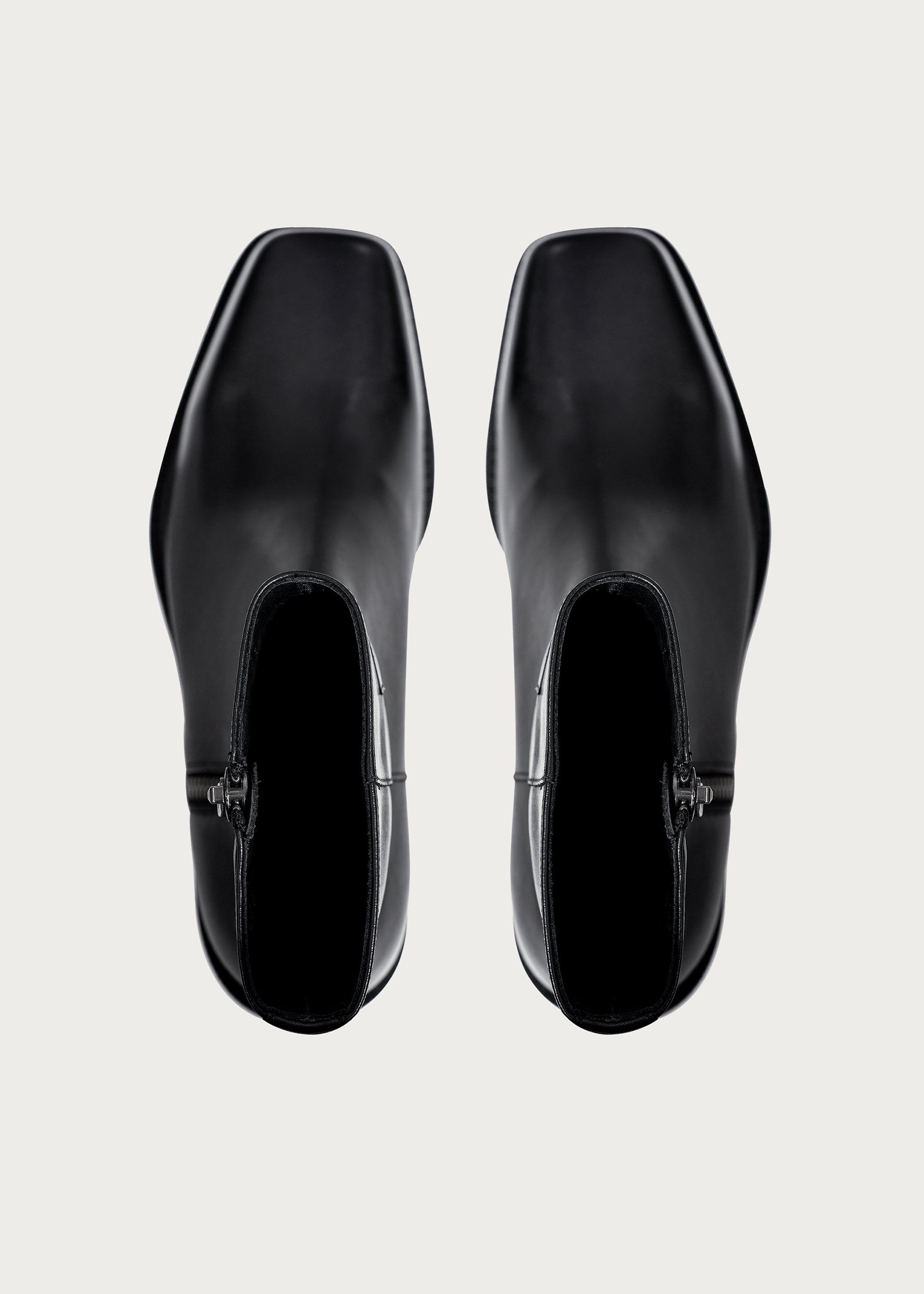 Ankle boots Square-toe Black