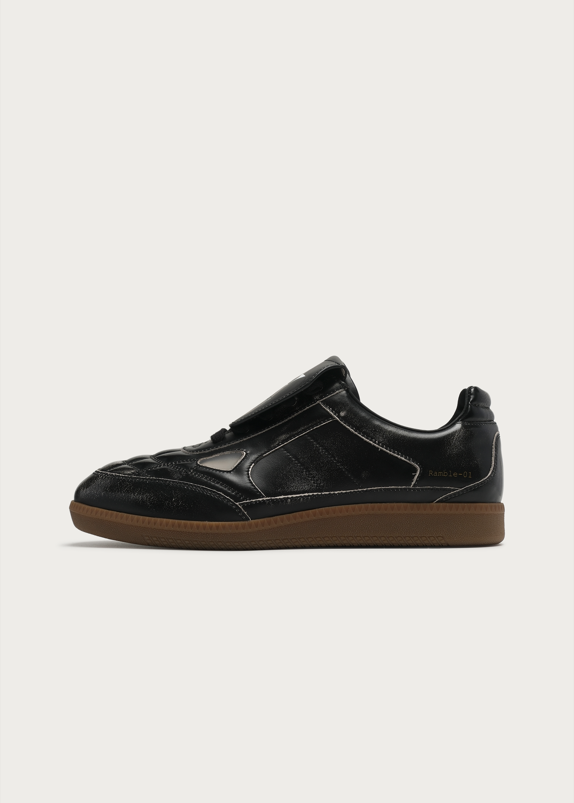 Ramble Sneakers Textured Distressed black