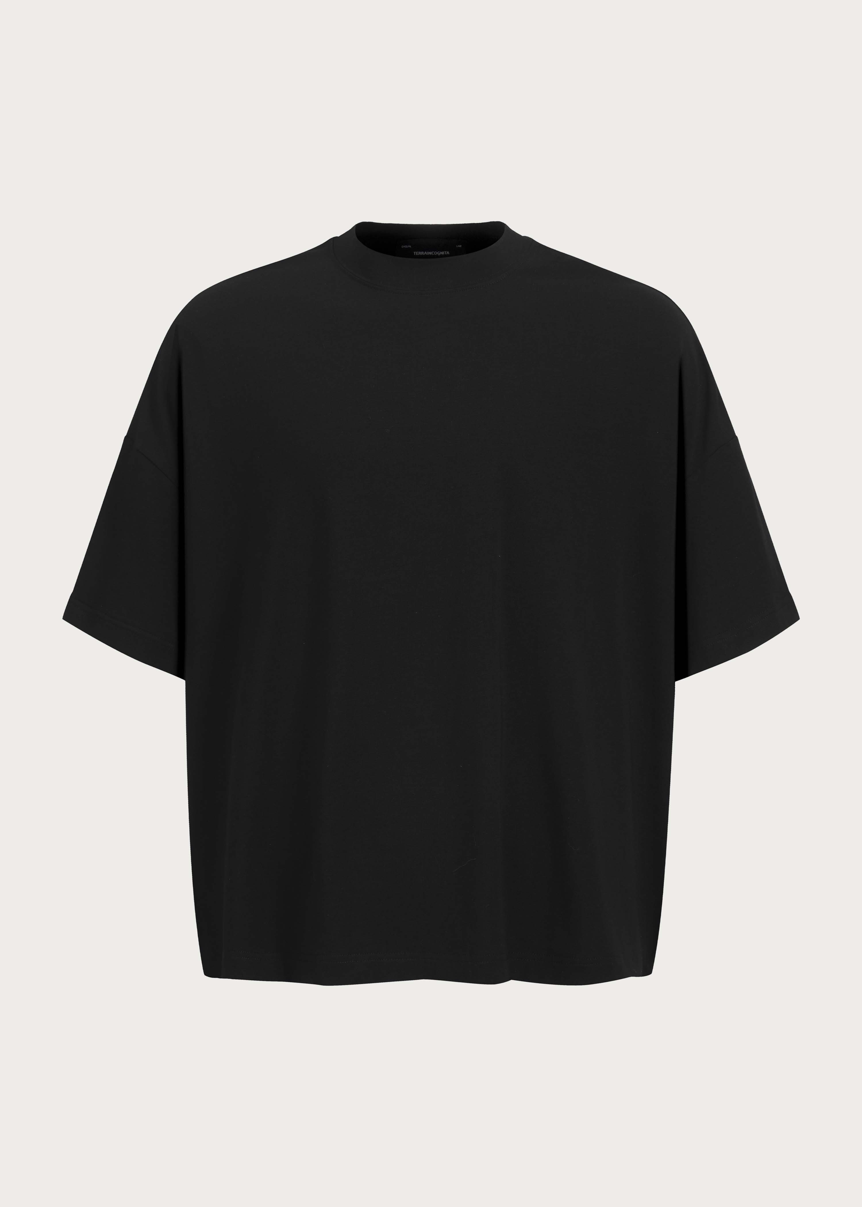 Basic Relaxed-Fit Short-Sleeve T-Shirt Black