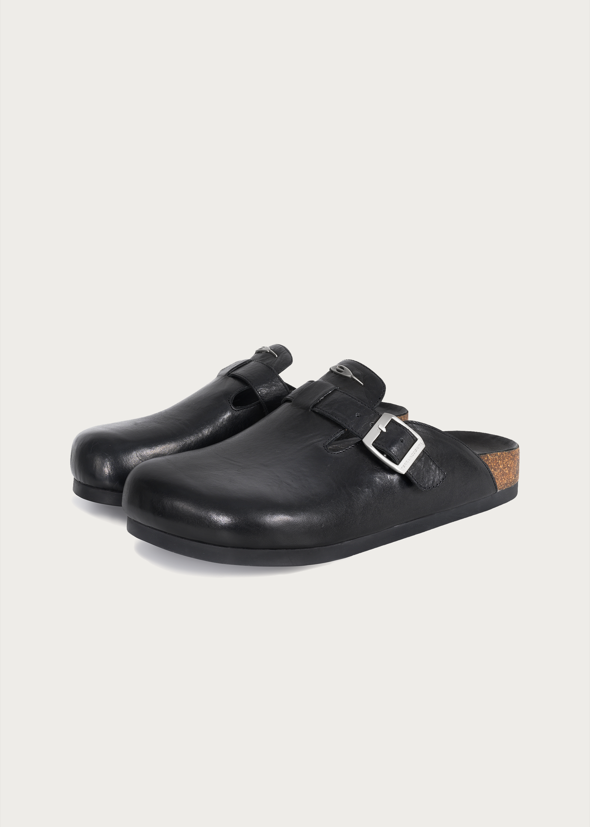 Clogs horsehide Black