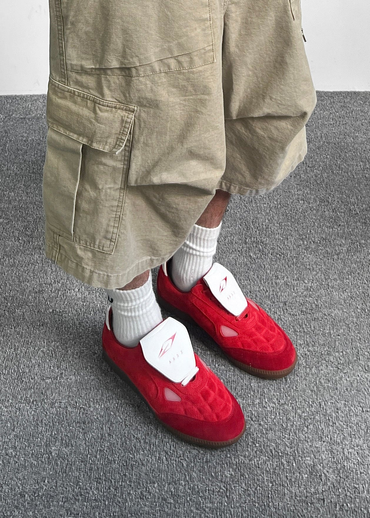 Ramble Suede Bordeaux red