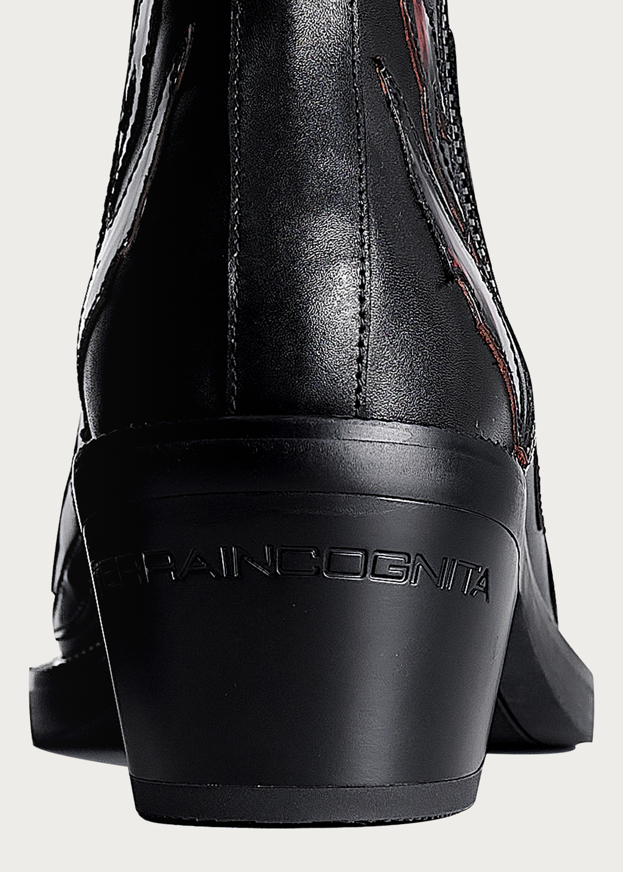 Chelsea boots Square-toe Black and Red-Flame-pattern