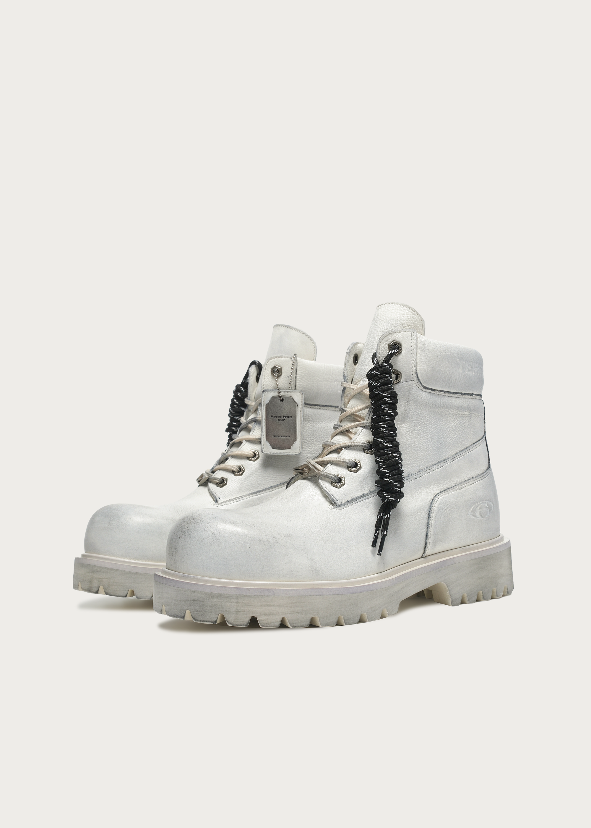 Ridge Cowhide Workwear Boots Dirty white