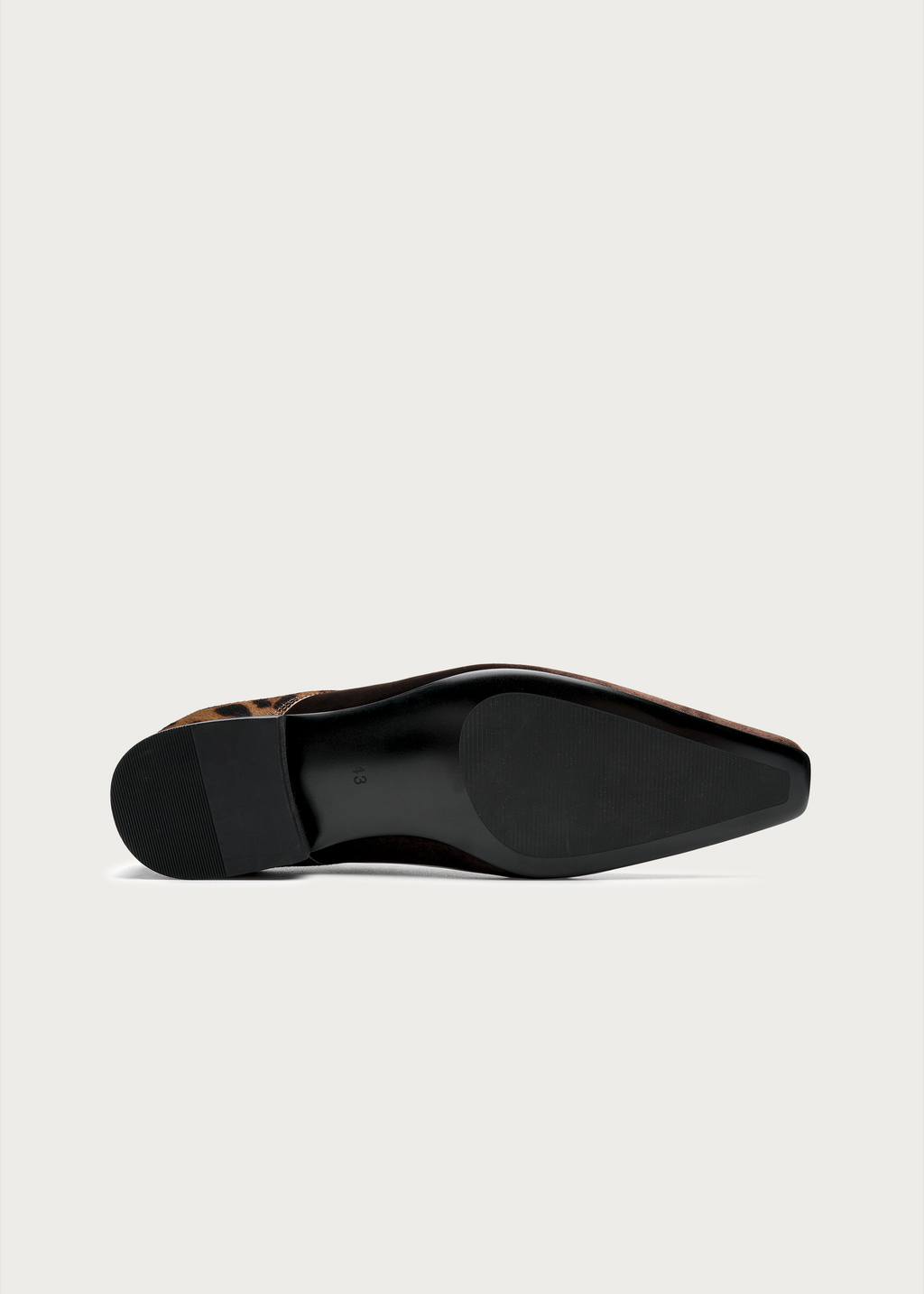 Veyl Chisel-Toe Leopard-Print Calf Hair Derby Shoes