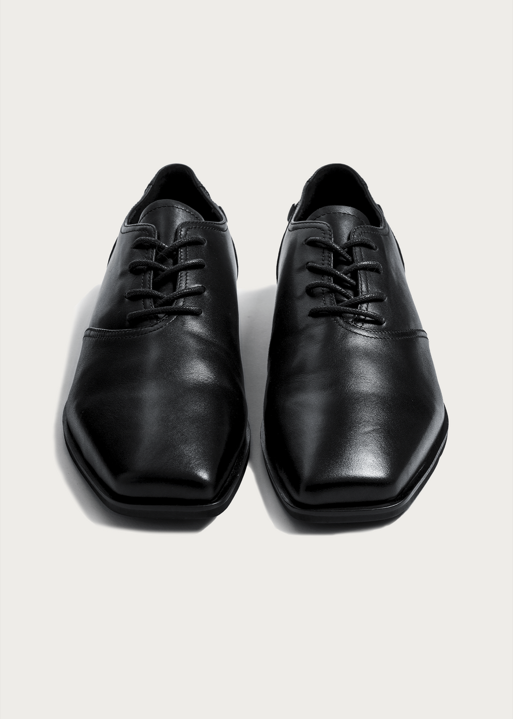 Vesper Metal-Buckle Derby Shoes Black