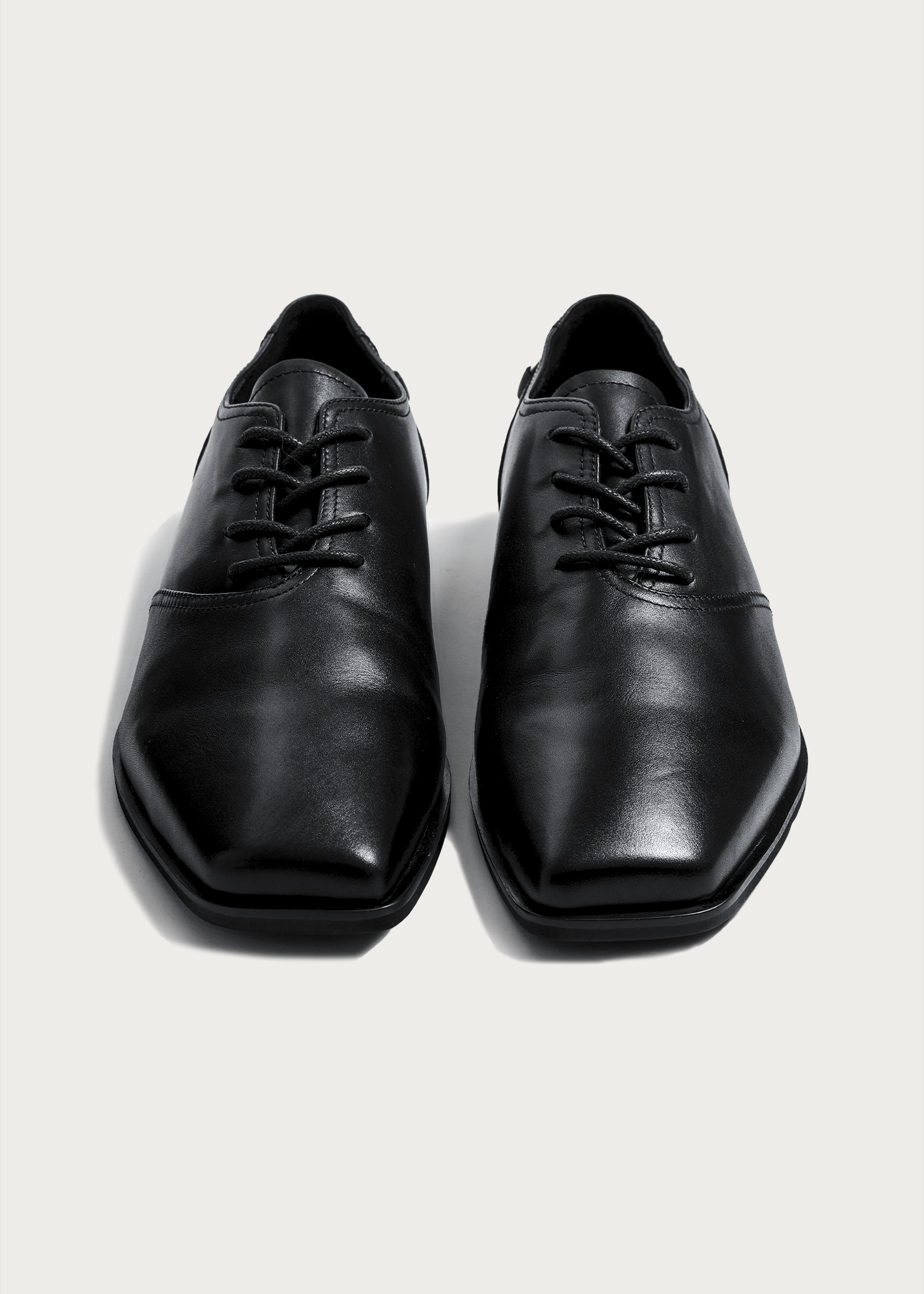 Vesper Metal-Buckle Derby Shoes Black