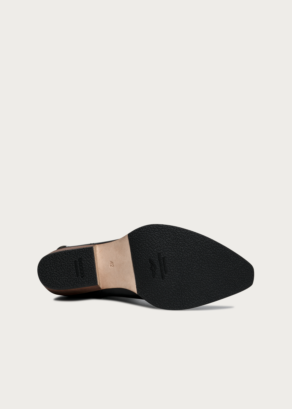 Ashen Leather Ankle Boots Black