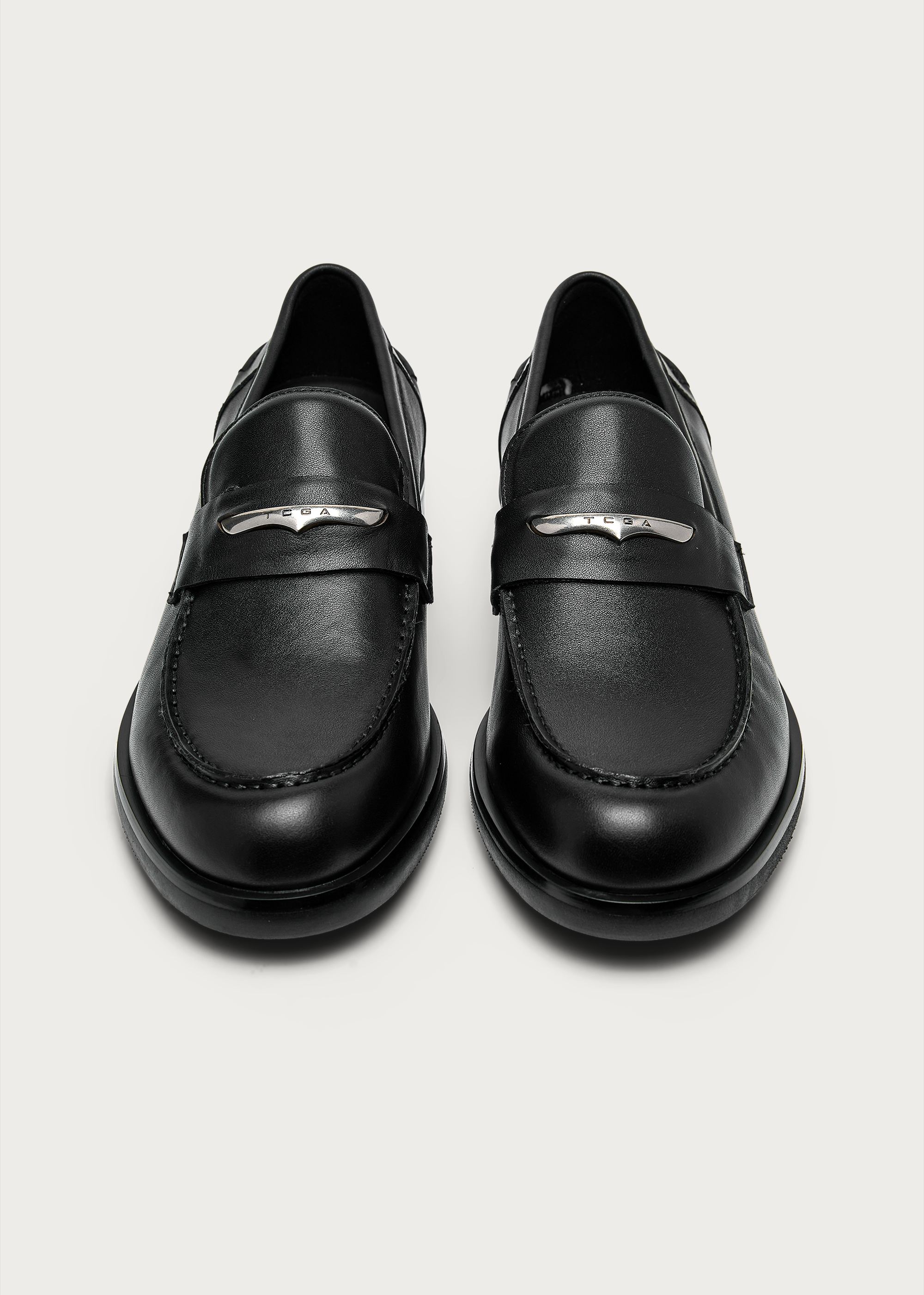 Serein Leather Loafers Black