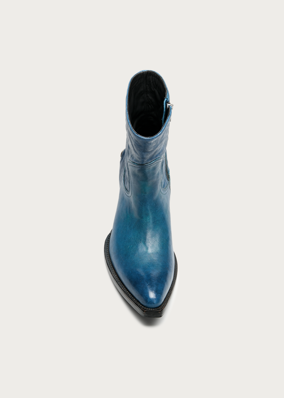 Ashen II Leather Boots Blue