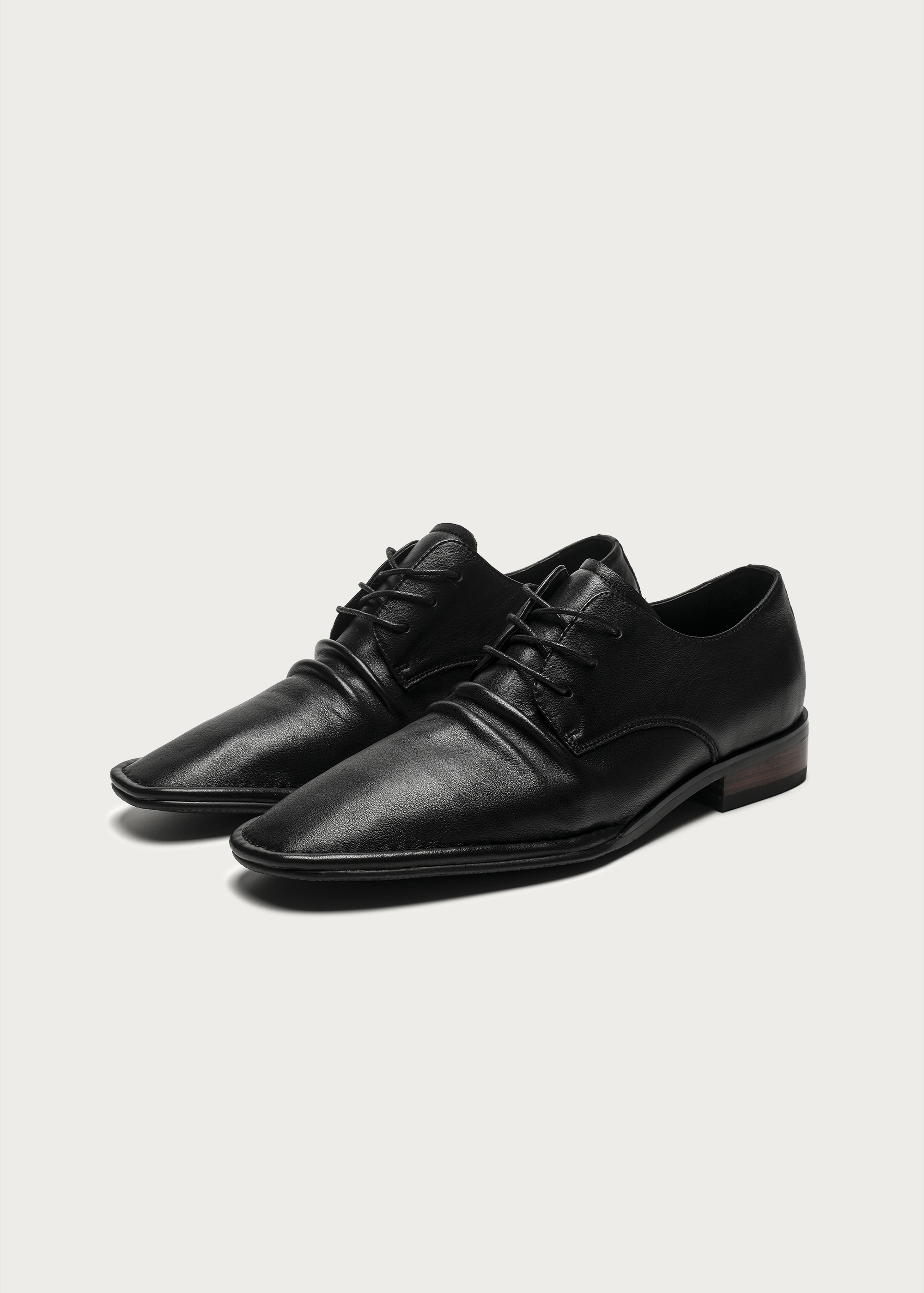 Wrinkle Derby Shoes