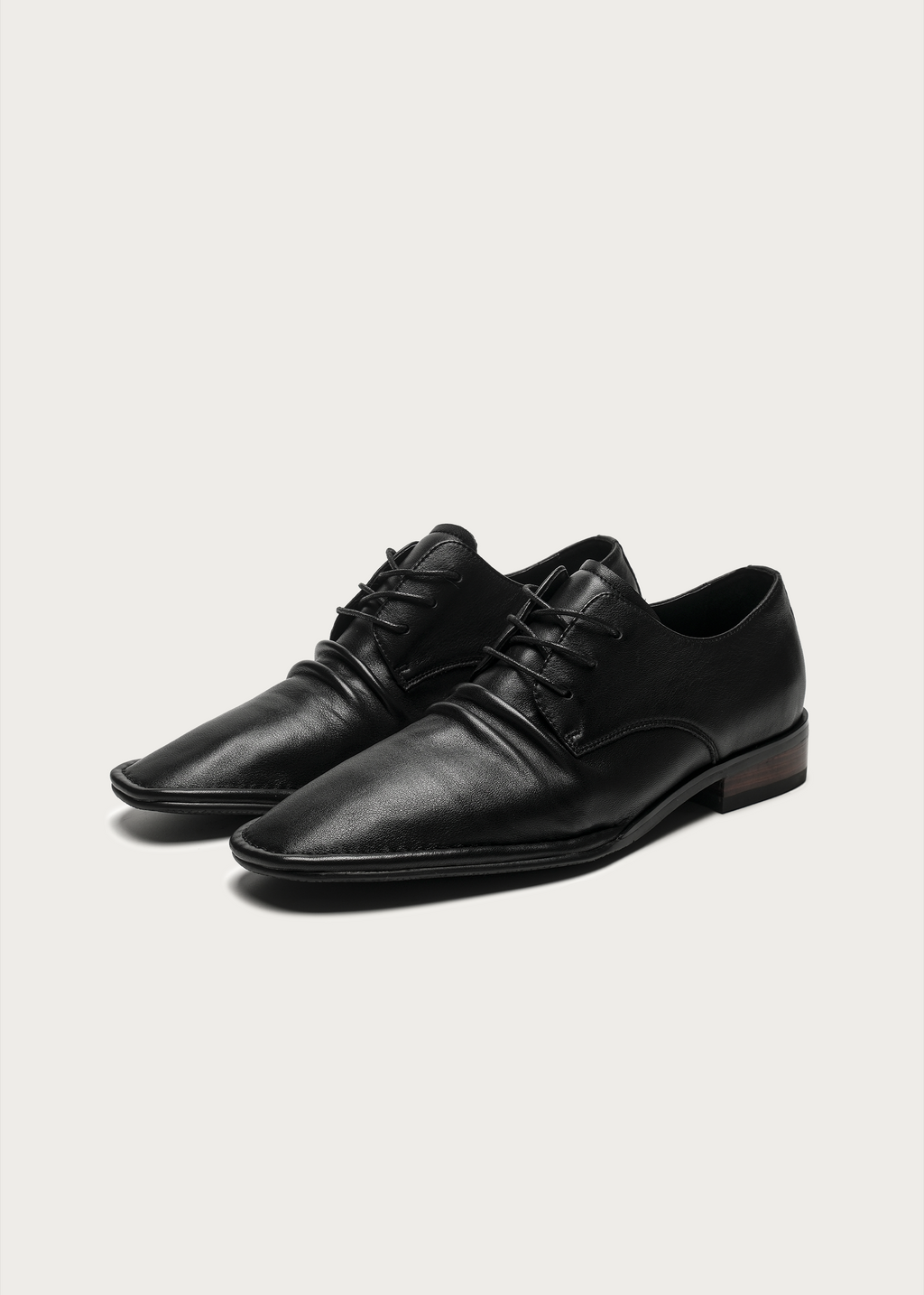 Wrinkle Derby Shoes