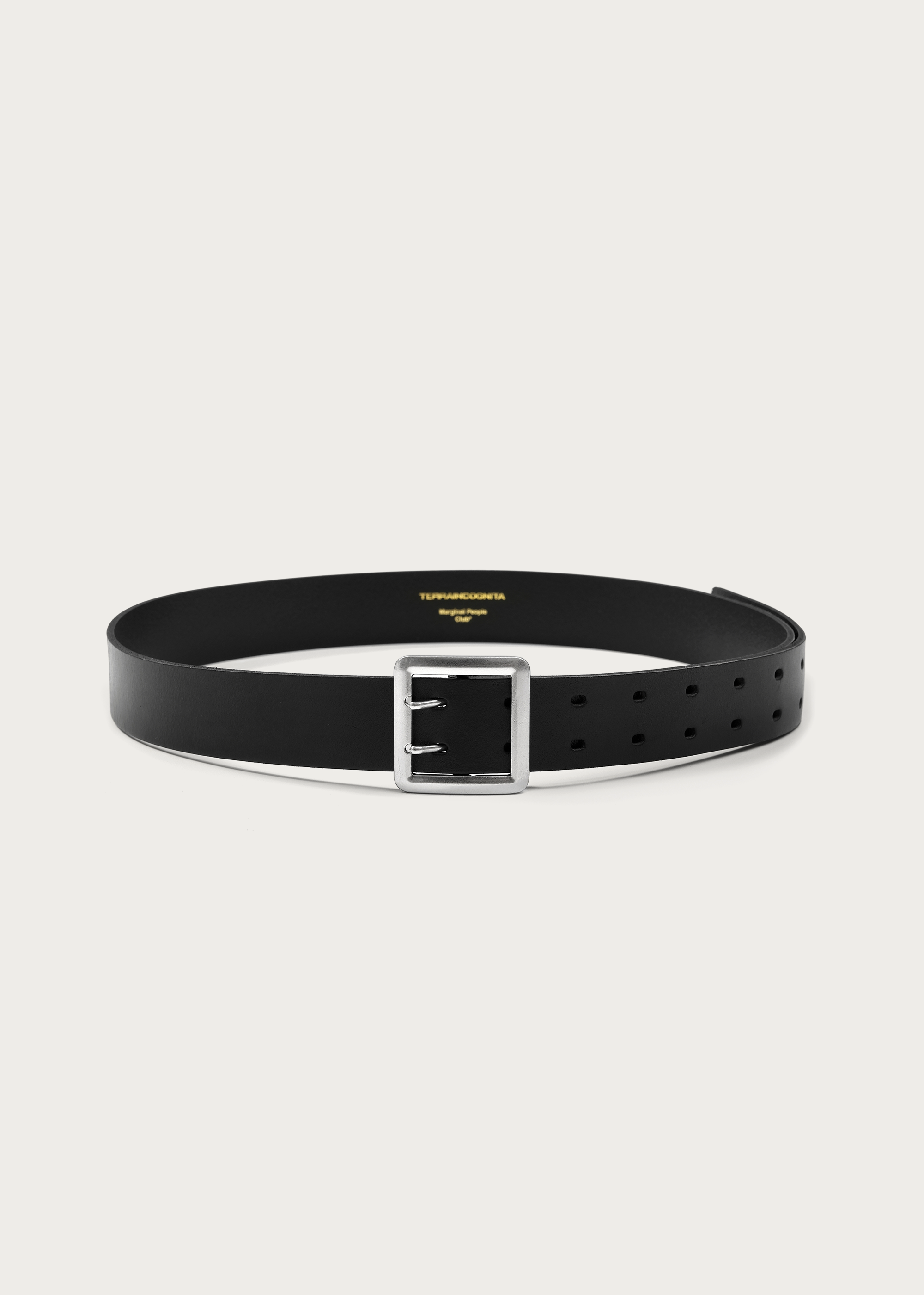 Vegetable-tanned leather belt