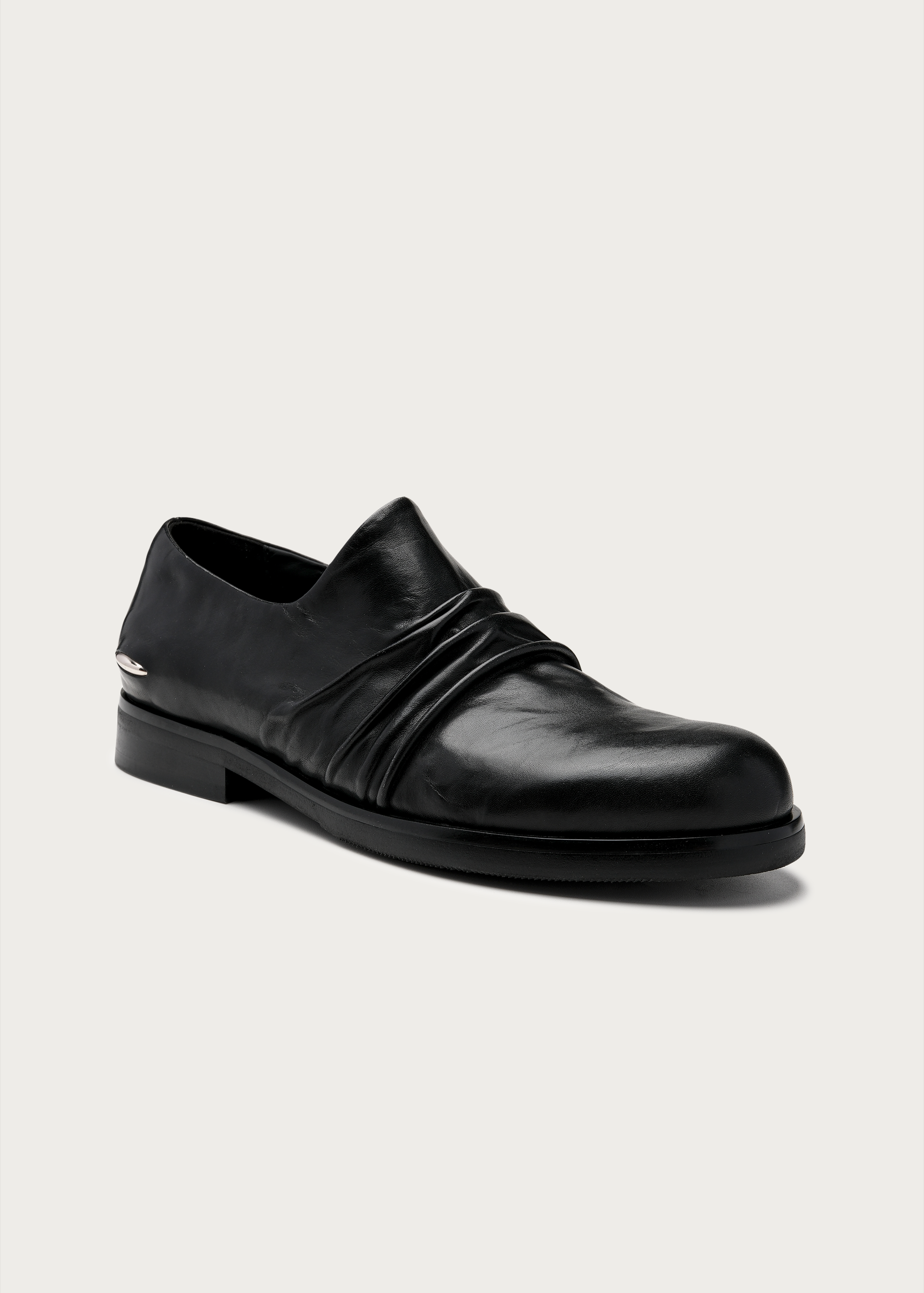 Horsehide Leather Slip-on Derby Shoes