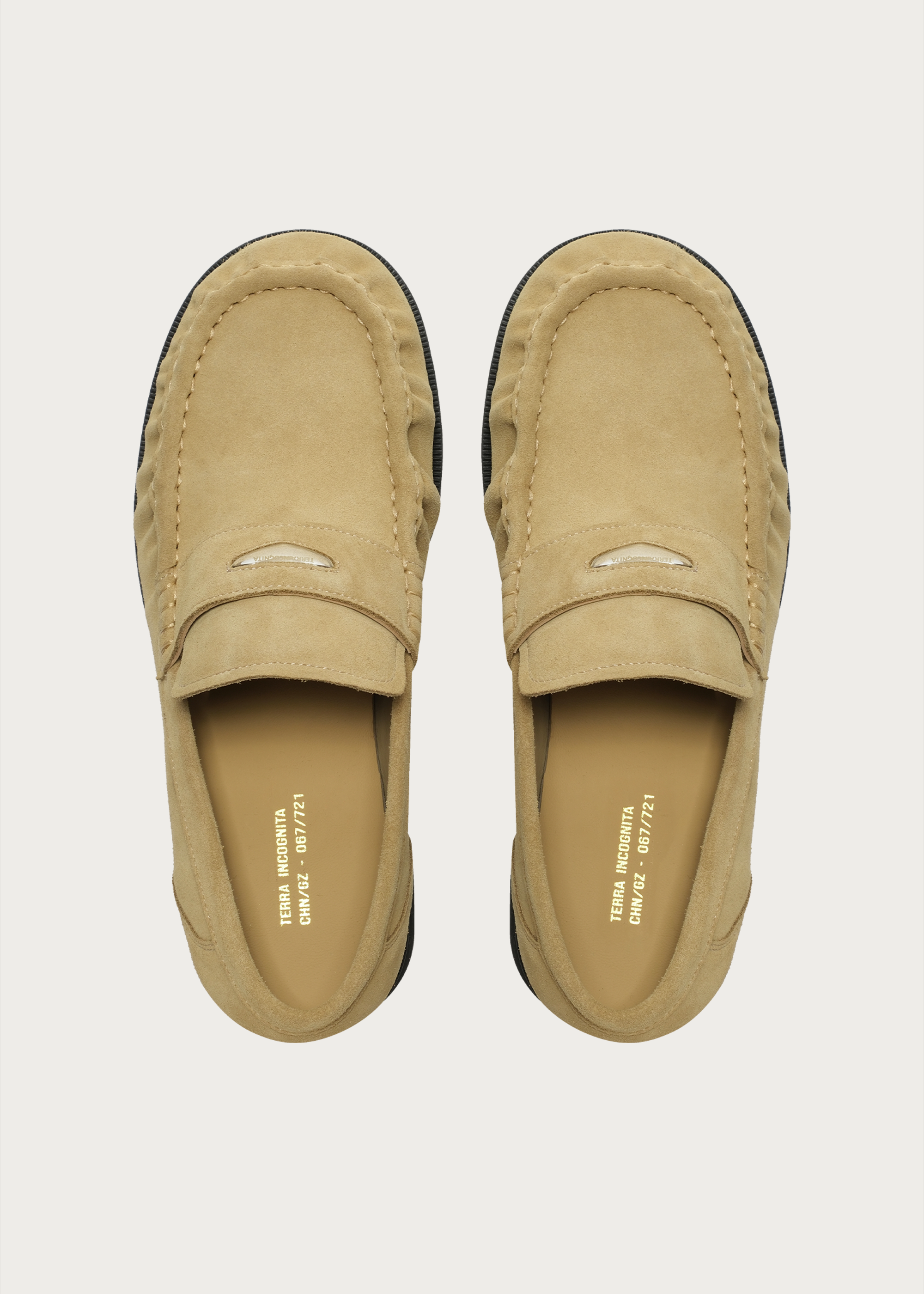 Suede Loafers Light Khaki