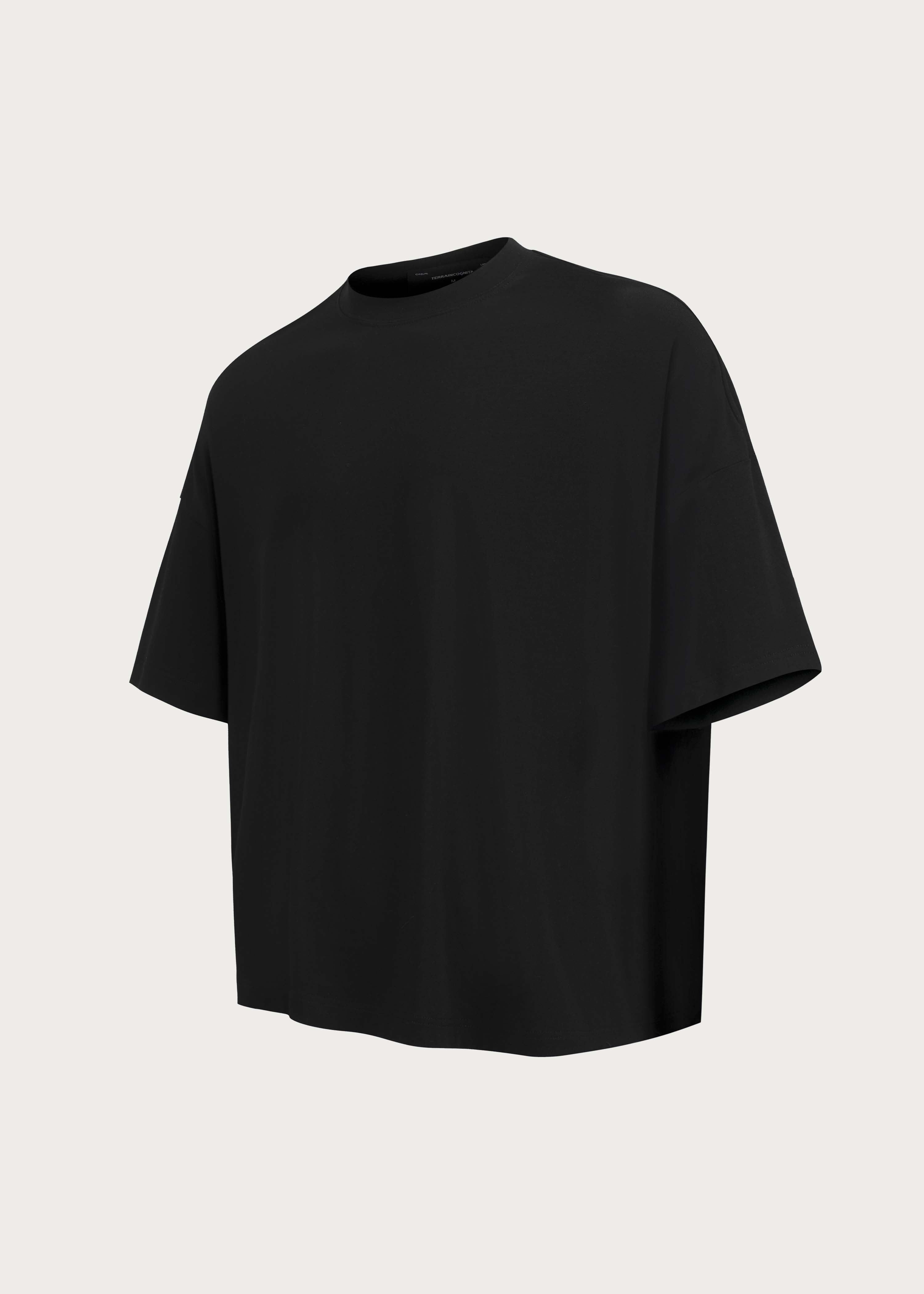 Basic Relaxed-Fit Short-Sleeve T-Shirt Black