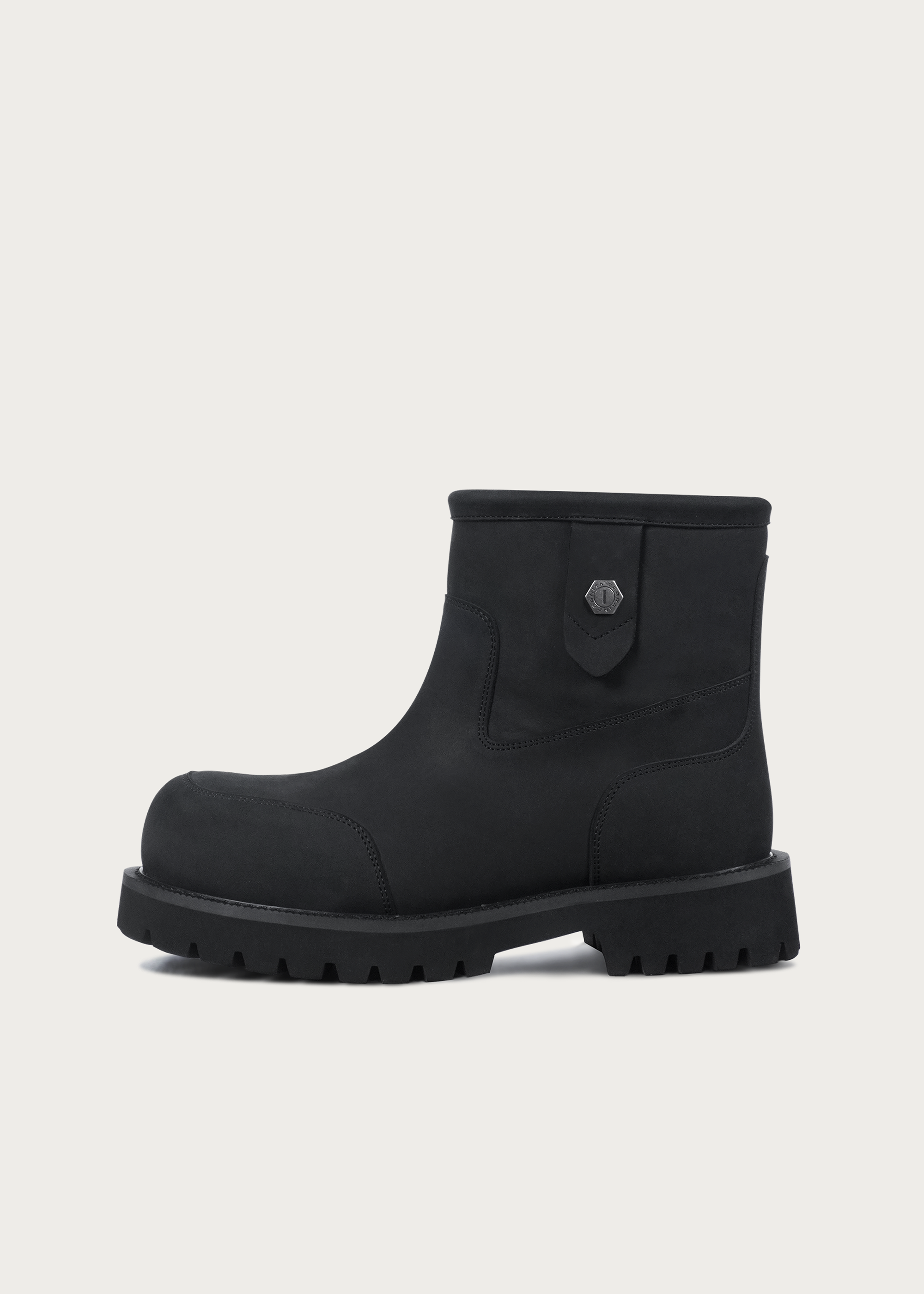 Snow boots Fleece Mid-top Matte black