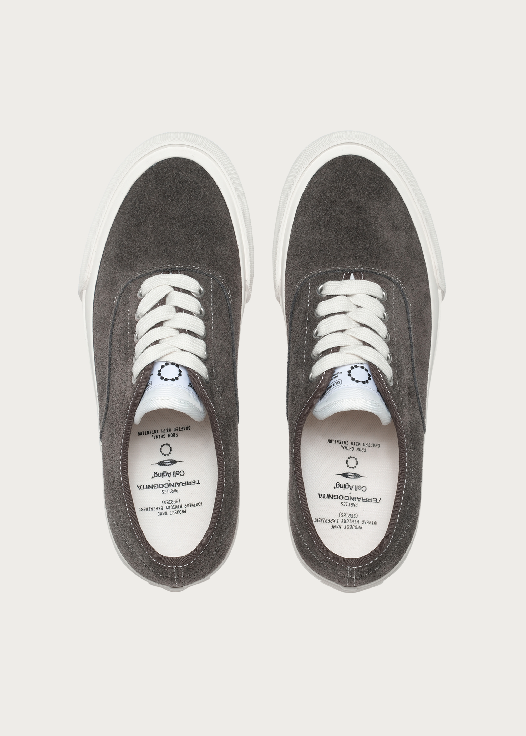 "TC-ollie-1"skate shoes Cowhide Suede gray
