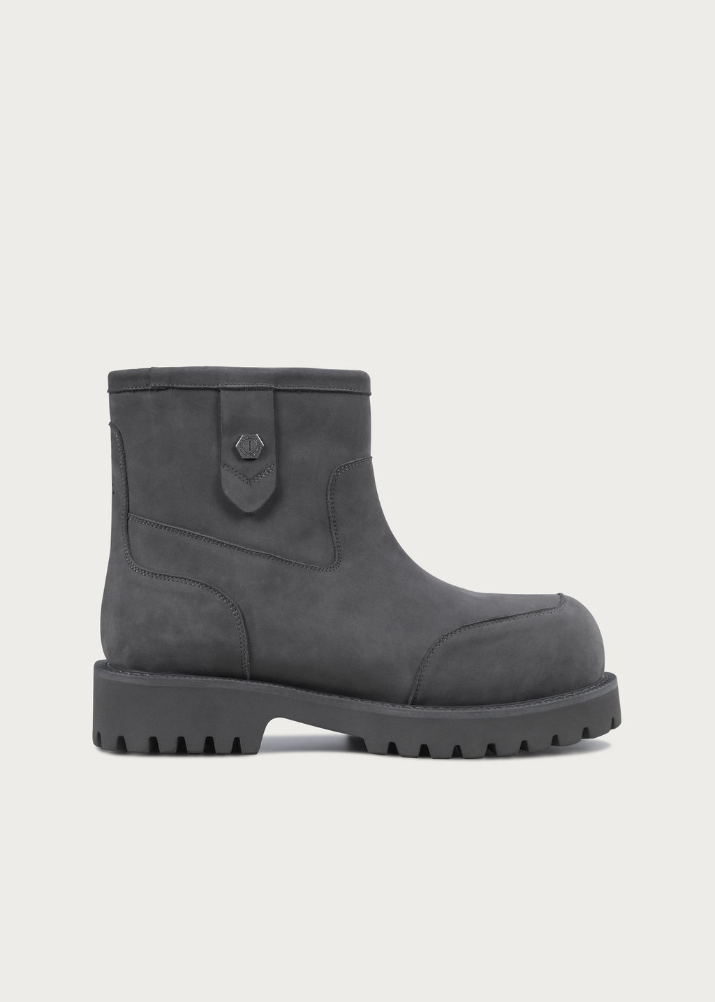 Fleece Mid-Top Snow Boots Misty Gray