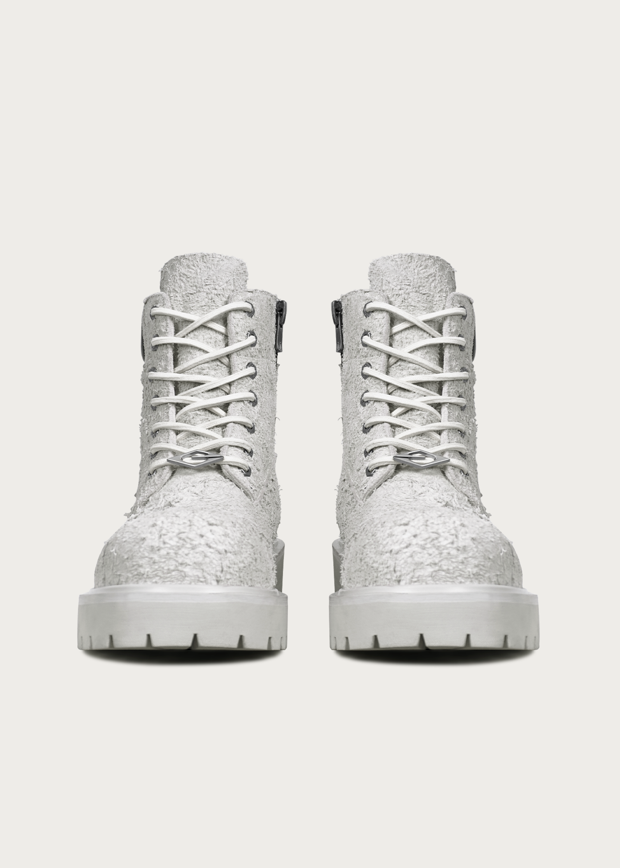 Workwear Suede leather boots Cloud gray